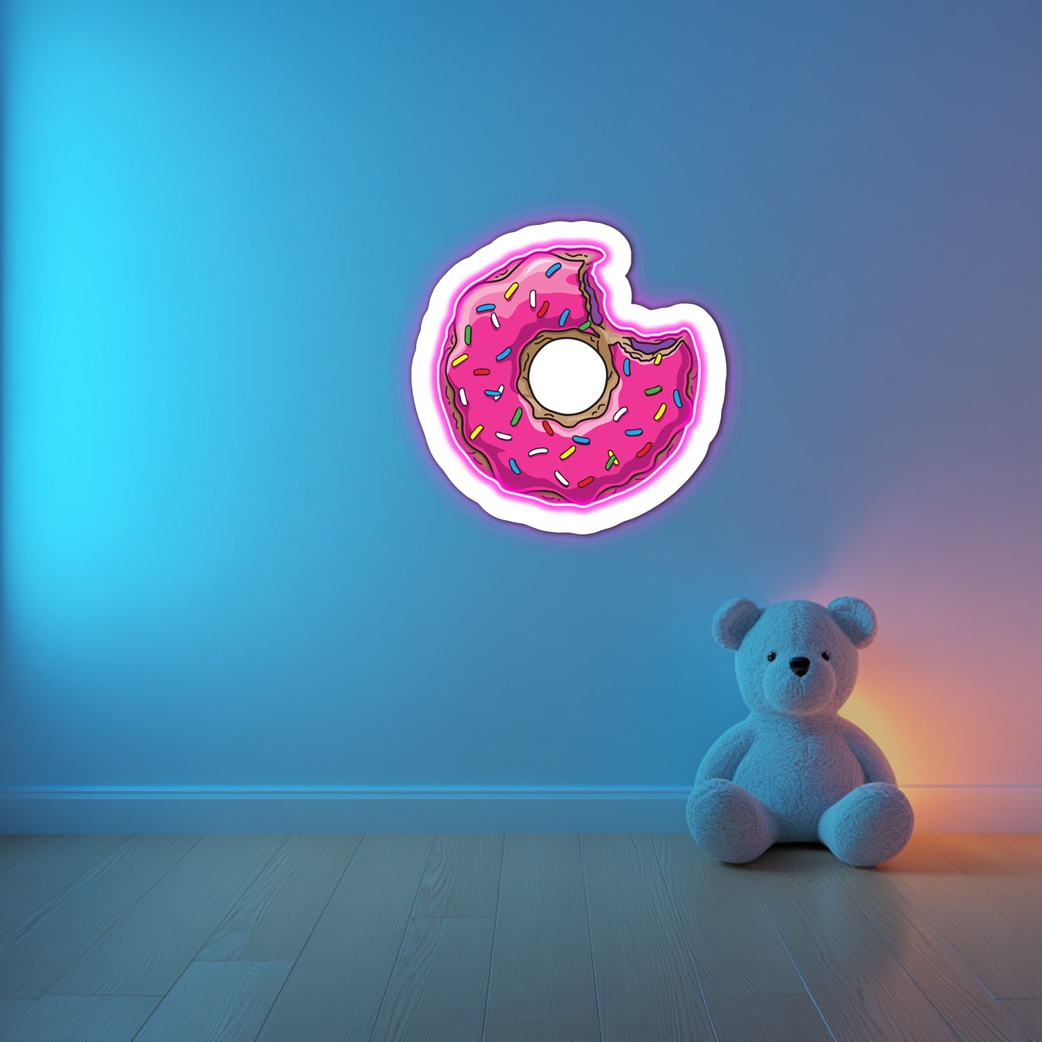 UV Printed Donut Neon Wall Art- LV0068