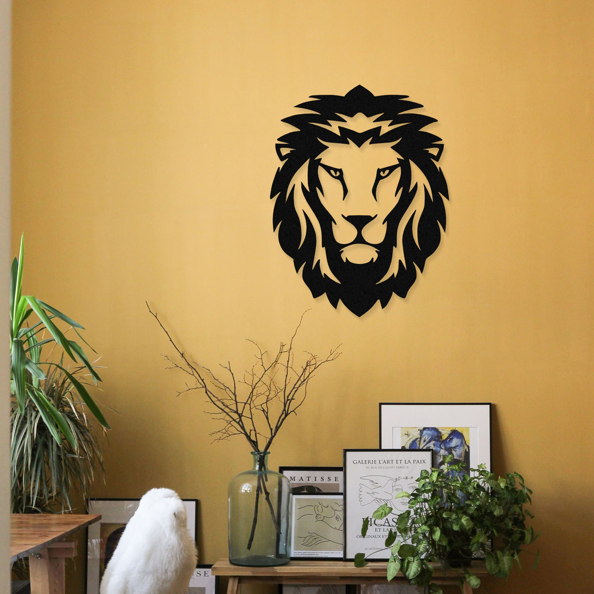 Geometric Lion Metal Wall Art – Liviqon.co