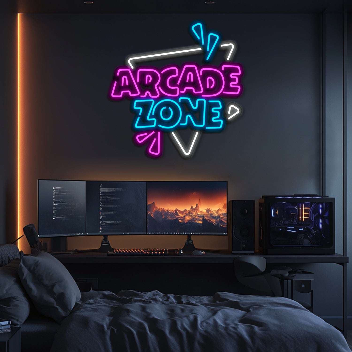 Arcade Zone Metal Neon Wall Art- LN0115