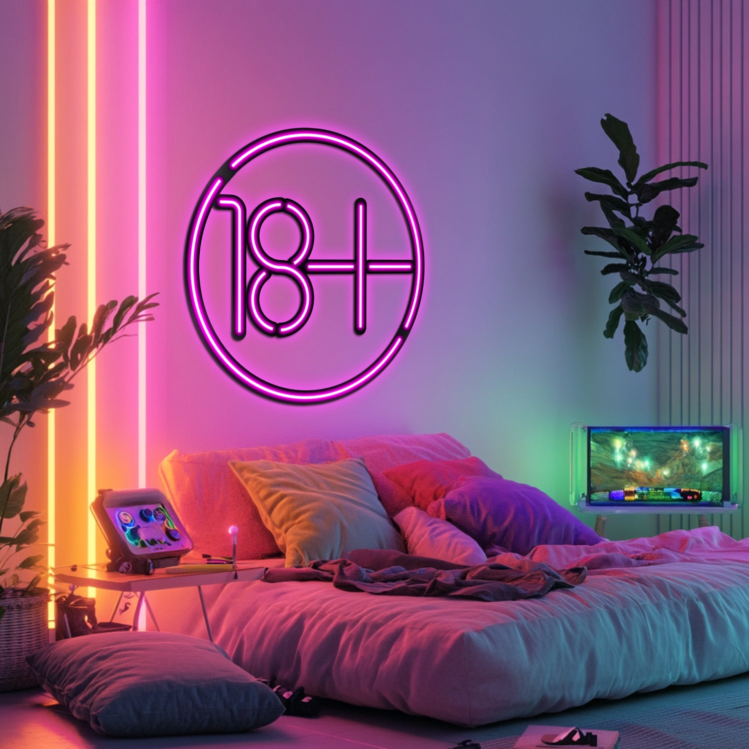 18+ Metal Neon Wall Art- LN0065