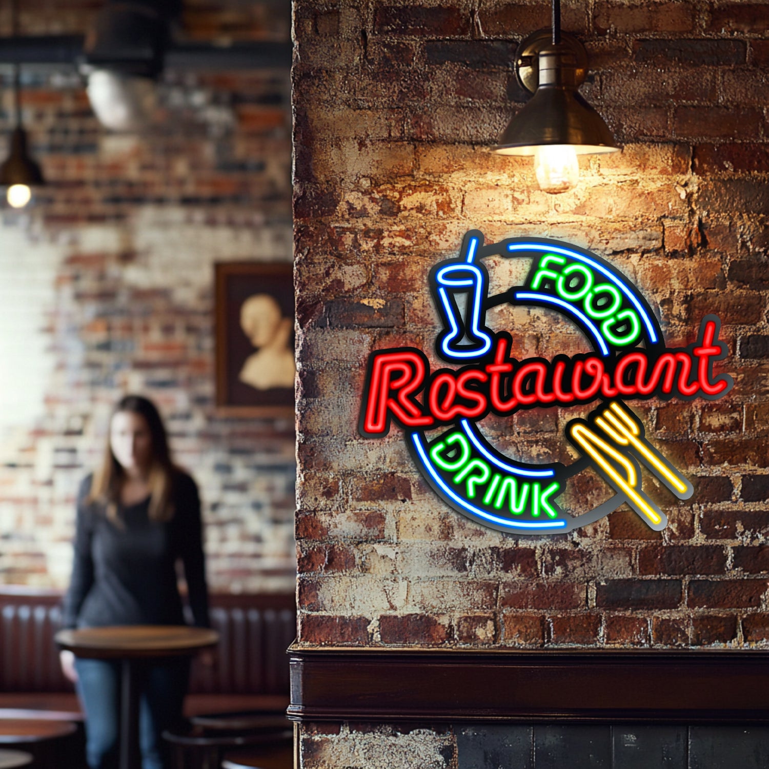 Restaurant Metal Neon Wall Art- LN0043