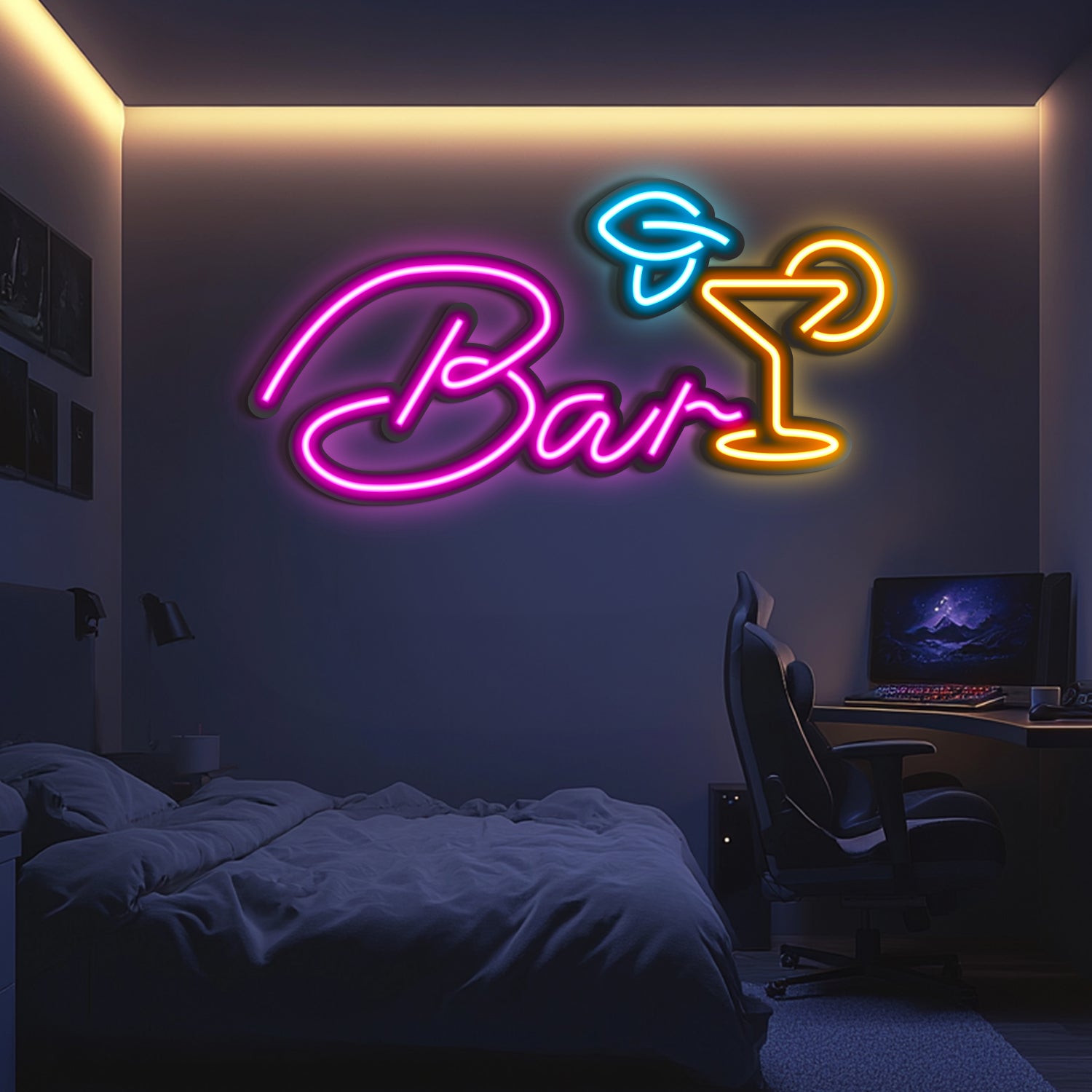 Bar Metal Neon Wall Art- LN0026