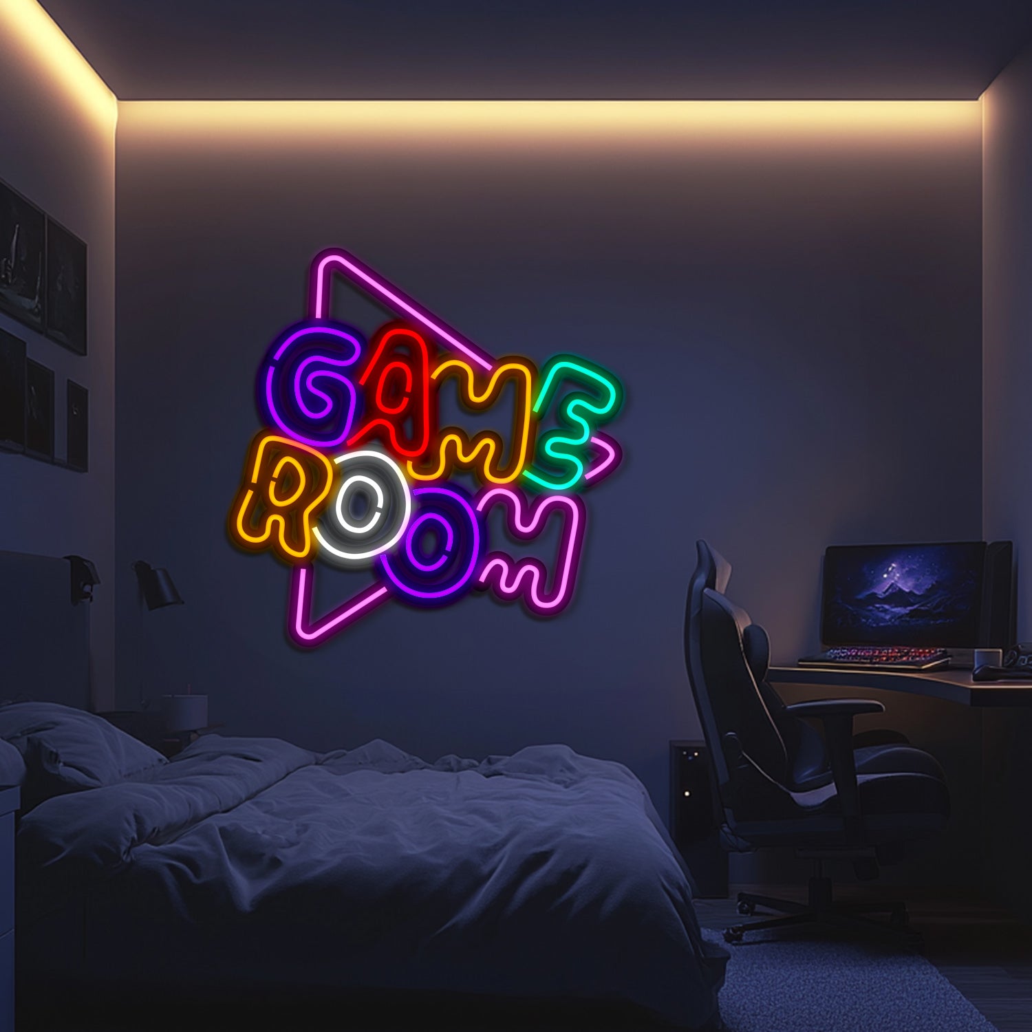 Gameroom Metal Neon Wall Art- LN0117