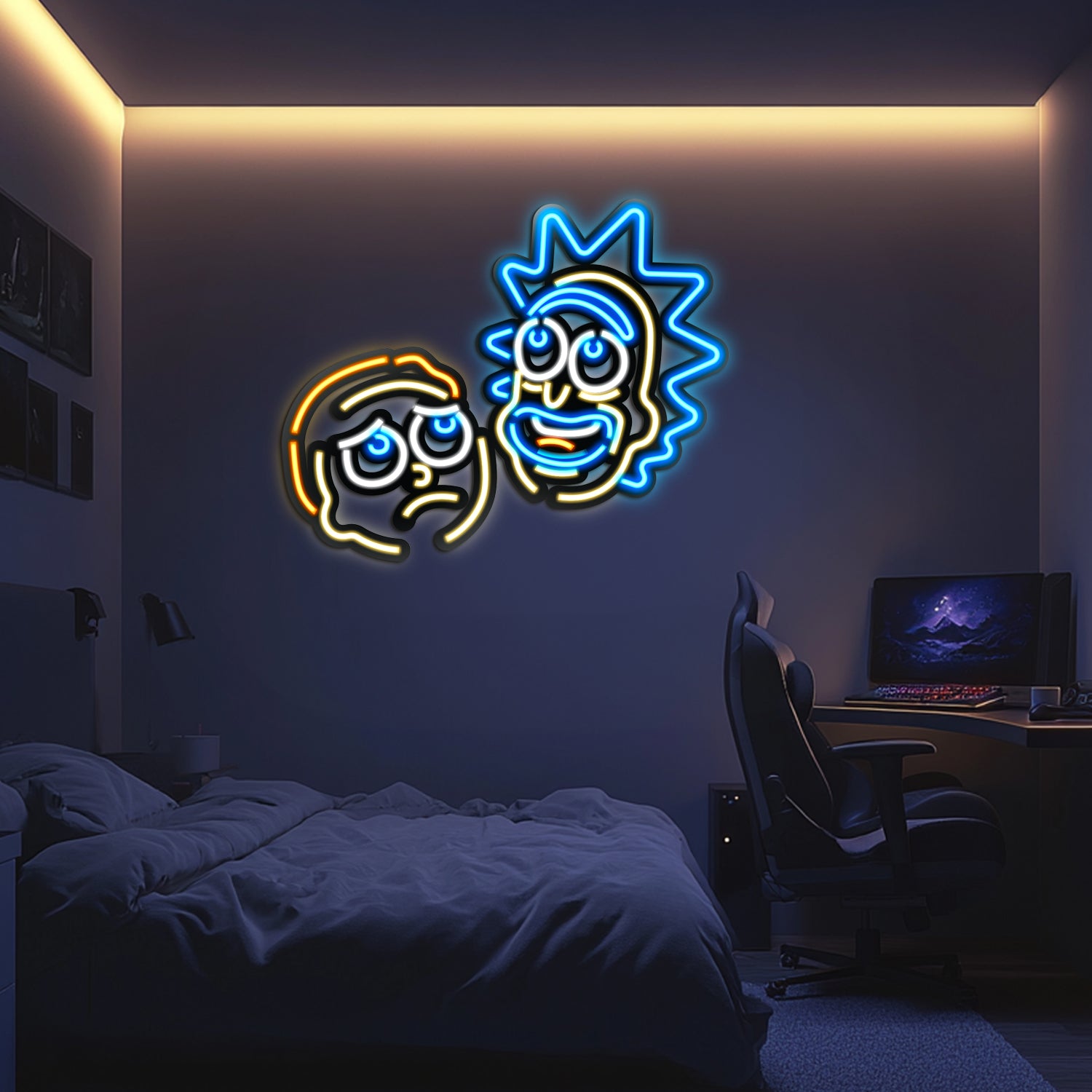 Rick and Morty Metal Neon Wall Art- LN0052