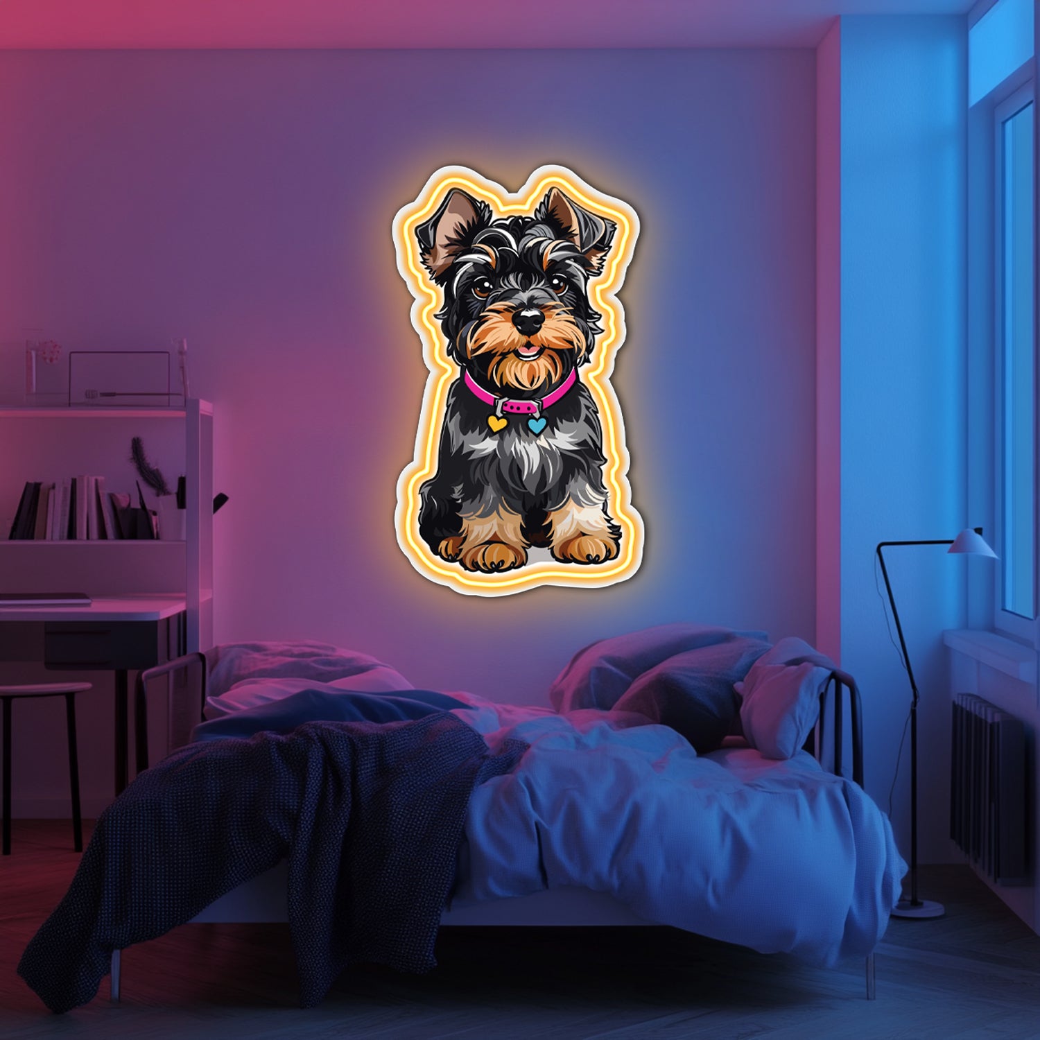 UV Printed Dog Neon Wall Art- LV0083