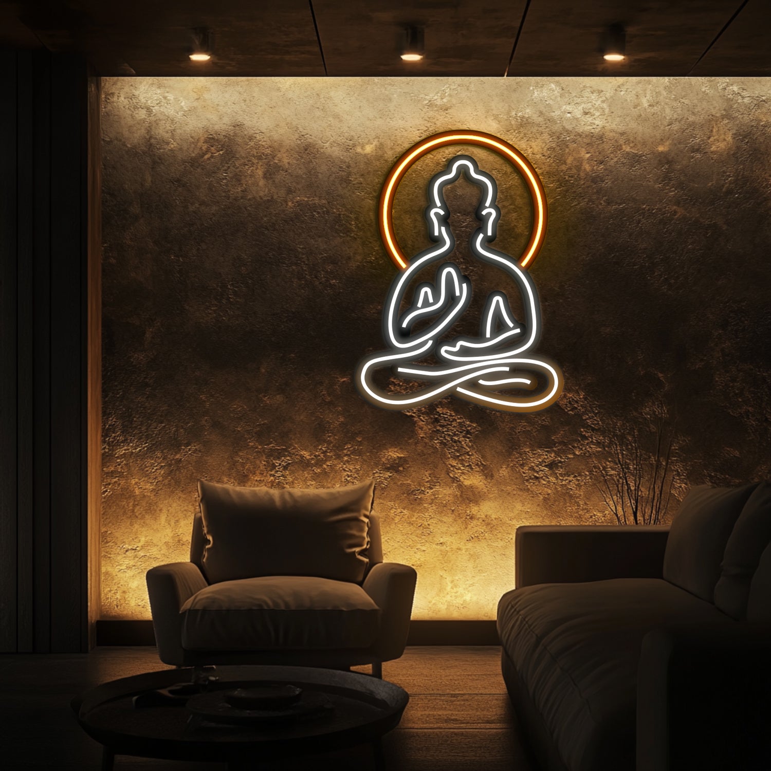 Buddha Metal Neon Wall Art- LN0003