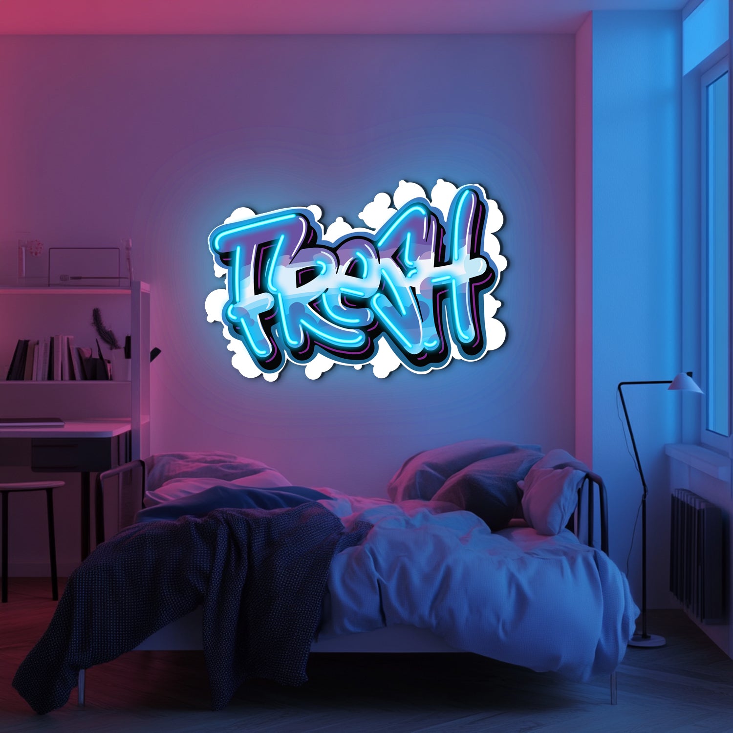 UV Printed Fresh Neon Wall Art- LV0011