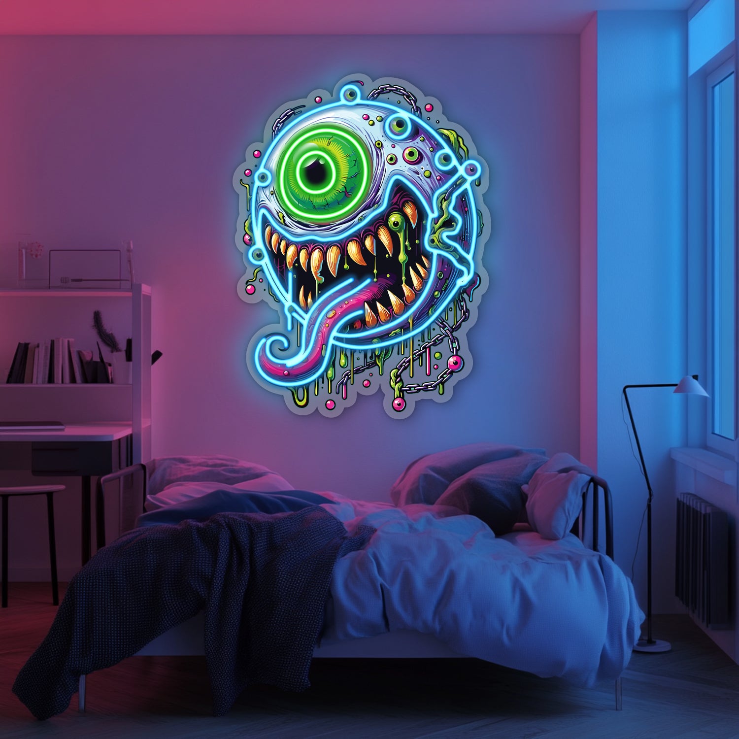 UV Printed Eye Neon Wall Art- LV0072