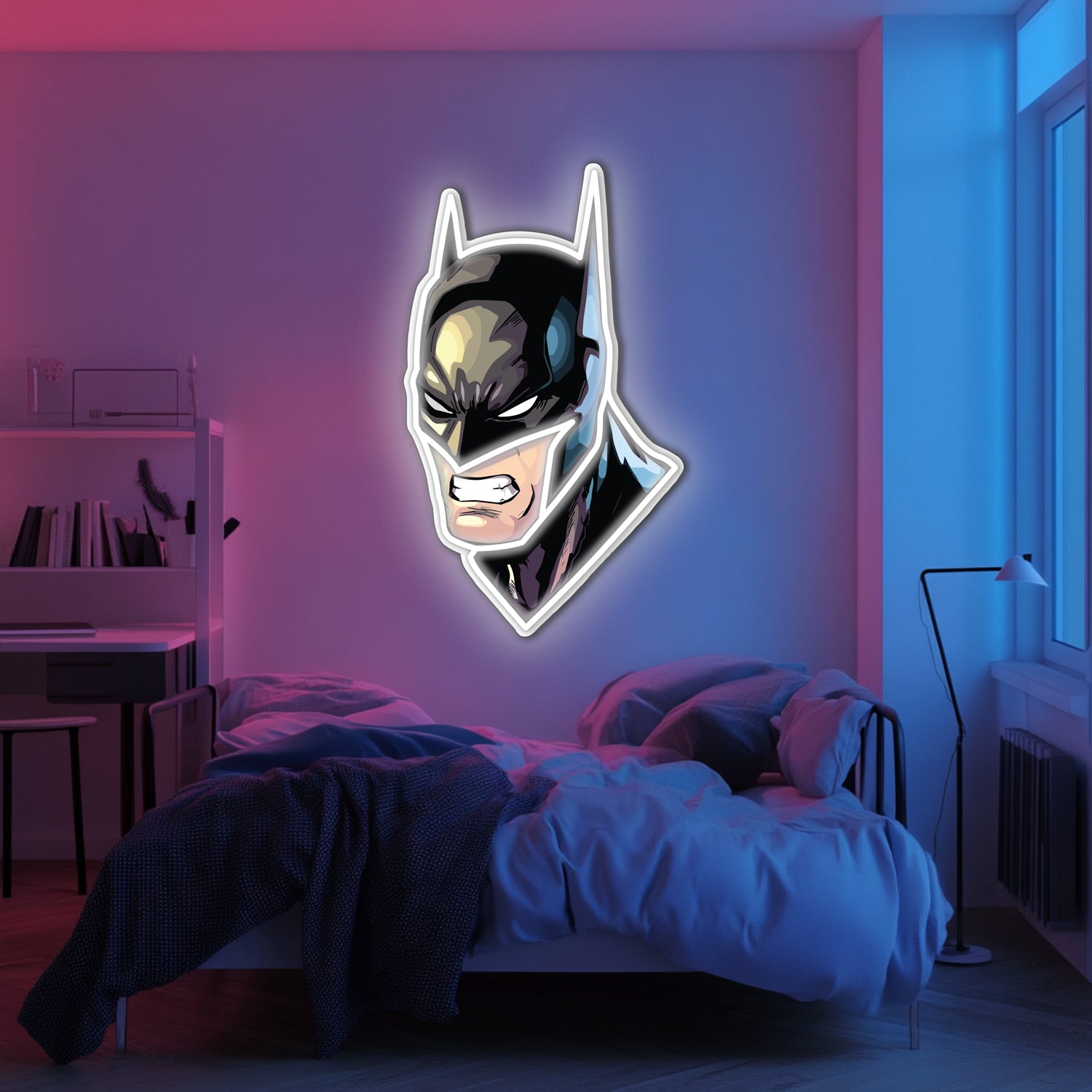 UV Printed Batman Neon Wall Art- LV0047