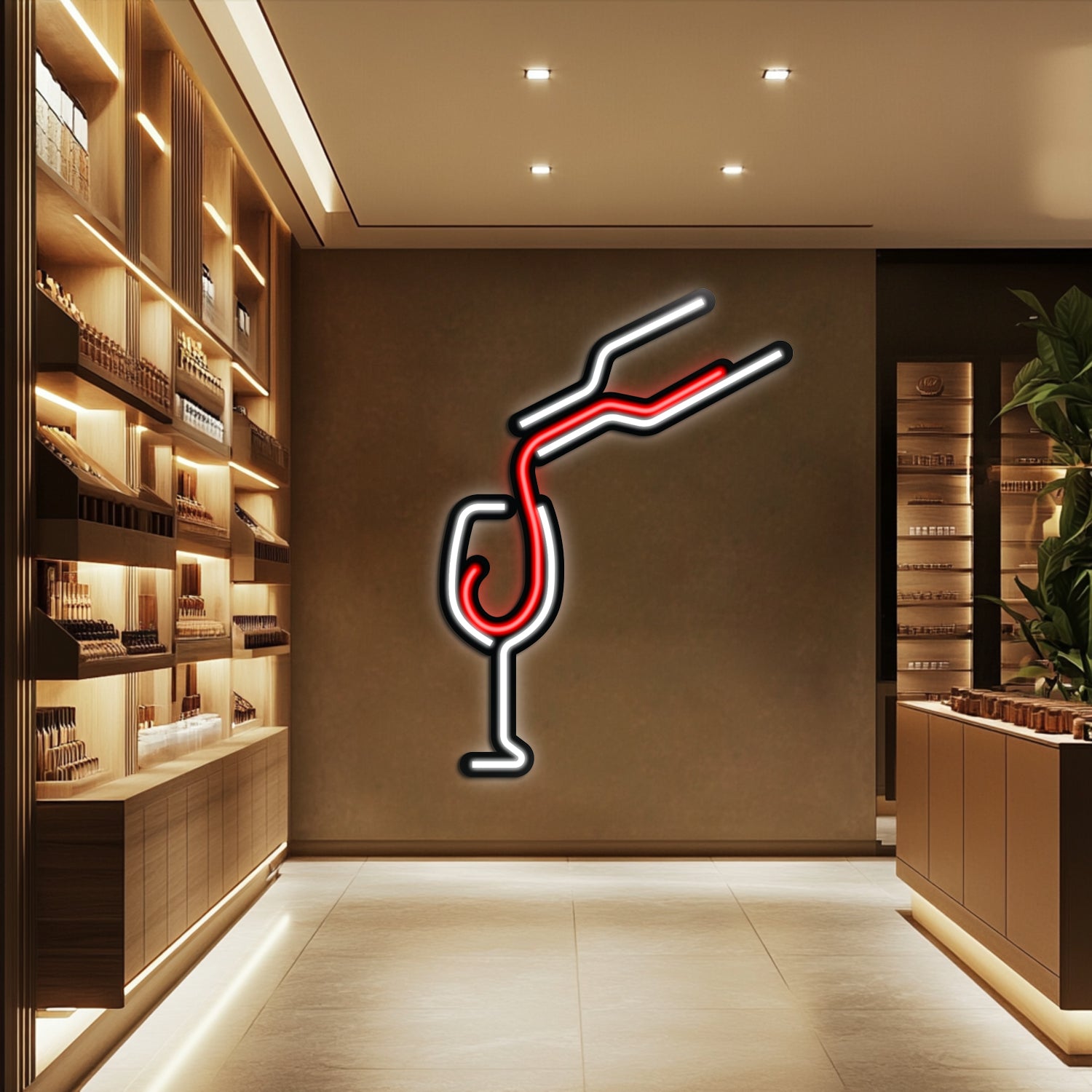 Wine Metal Neon Wall Art- LN0046