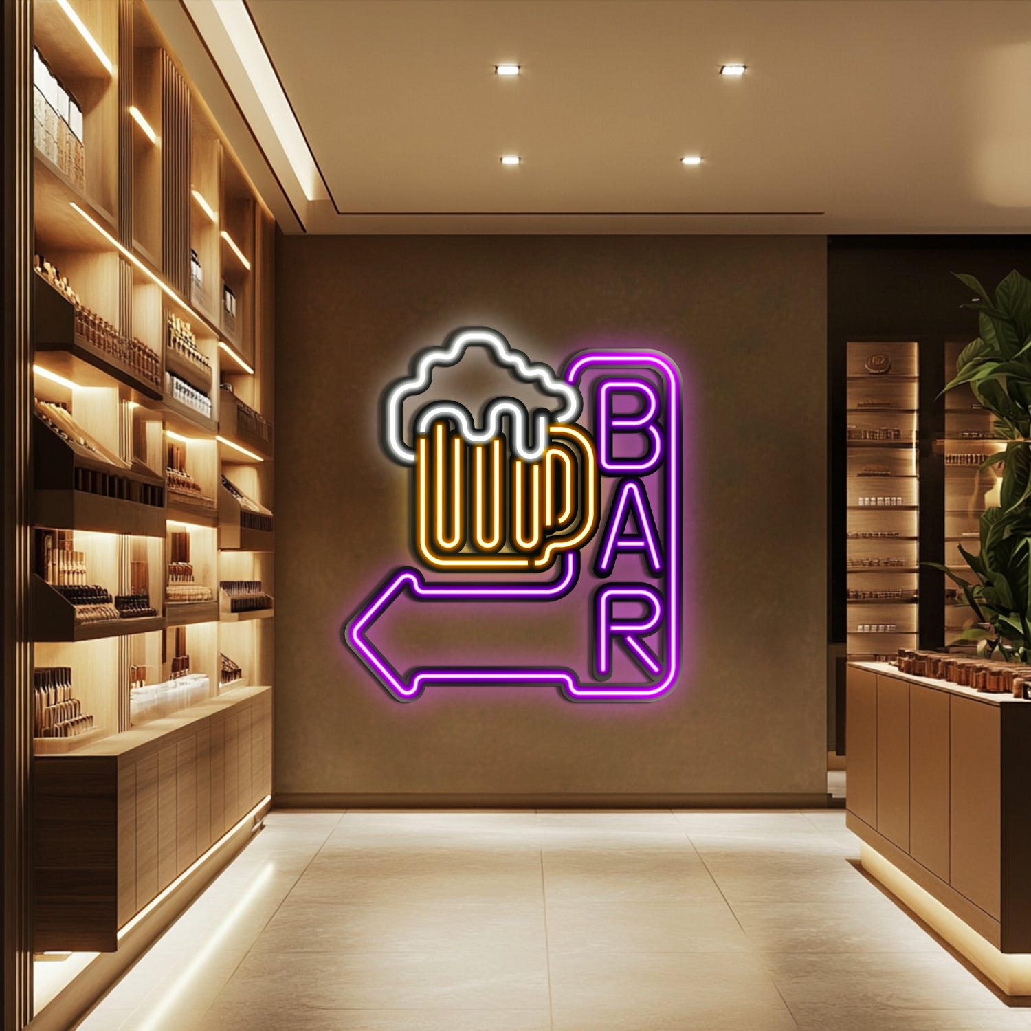 Bar Metal Neon Wall Art- LN0025