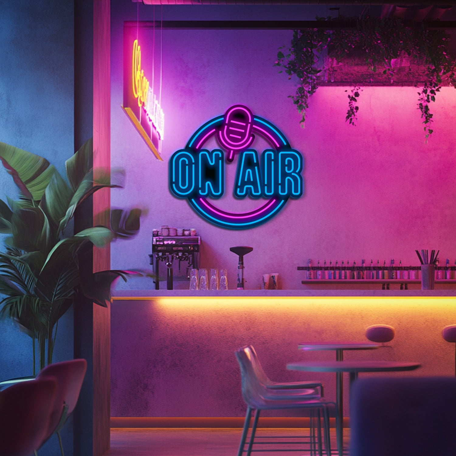 On Air Metal Neon Wall Art- LN0097