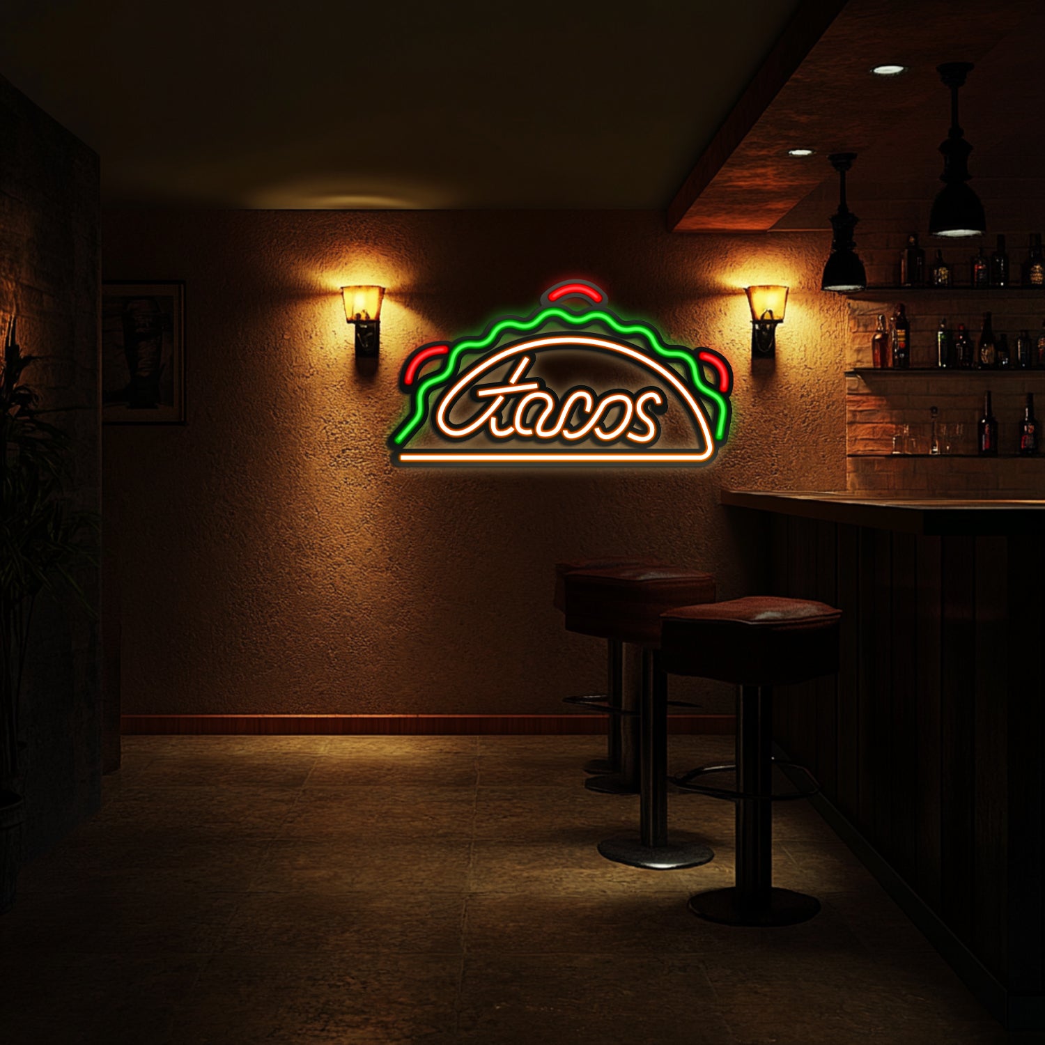 Tacos Metal Neon Wall Art- LN0044