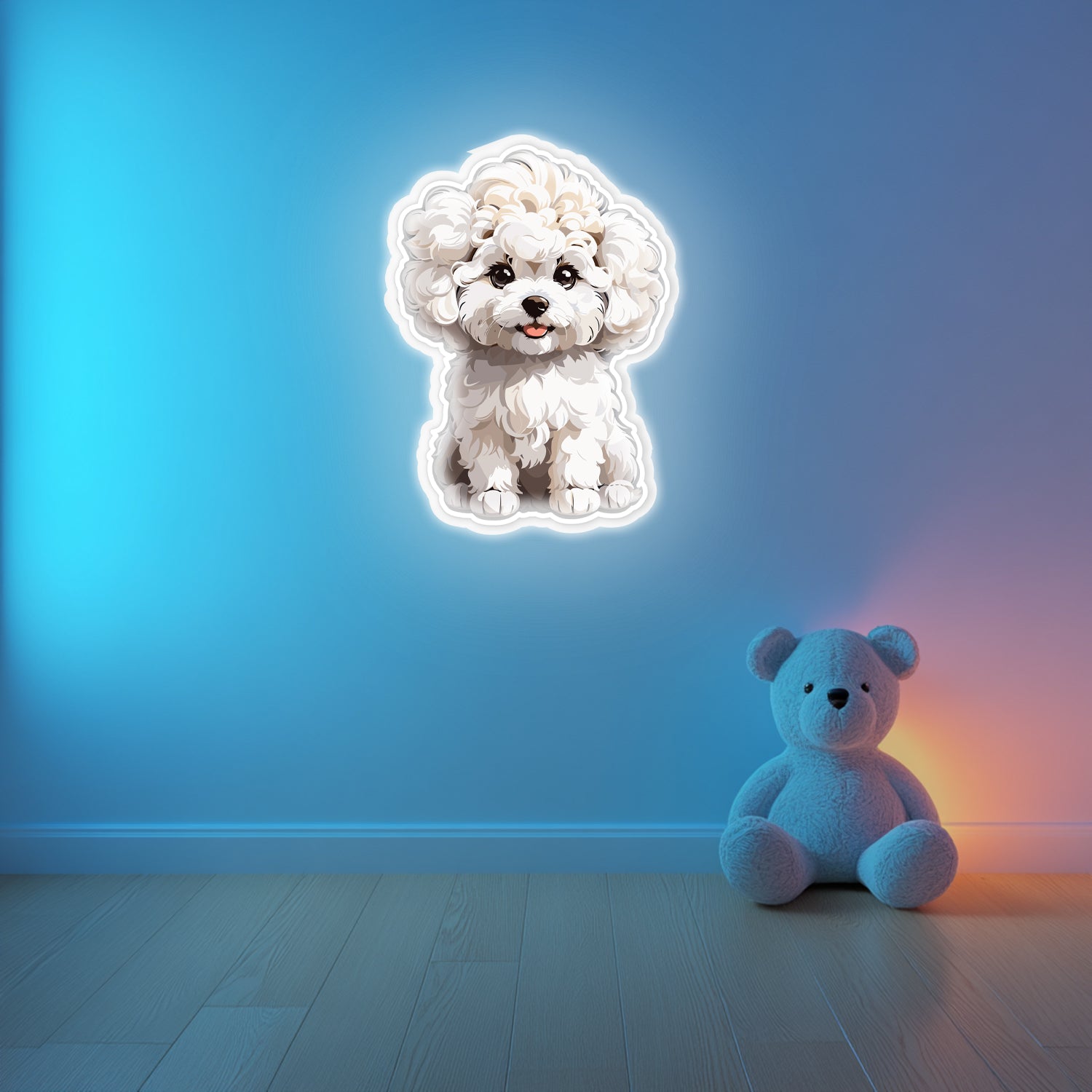 UV Printed Dog Neon Wall Art- LV0022