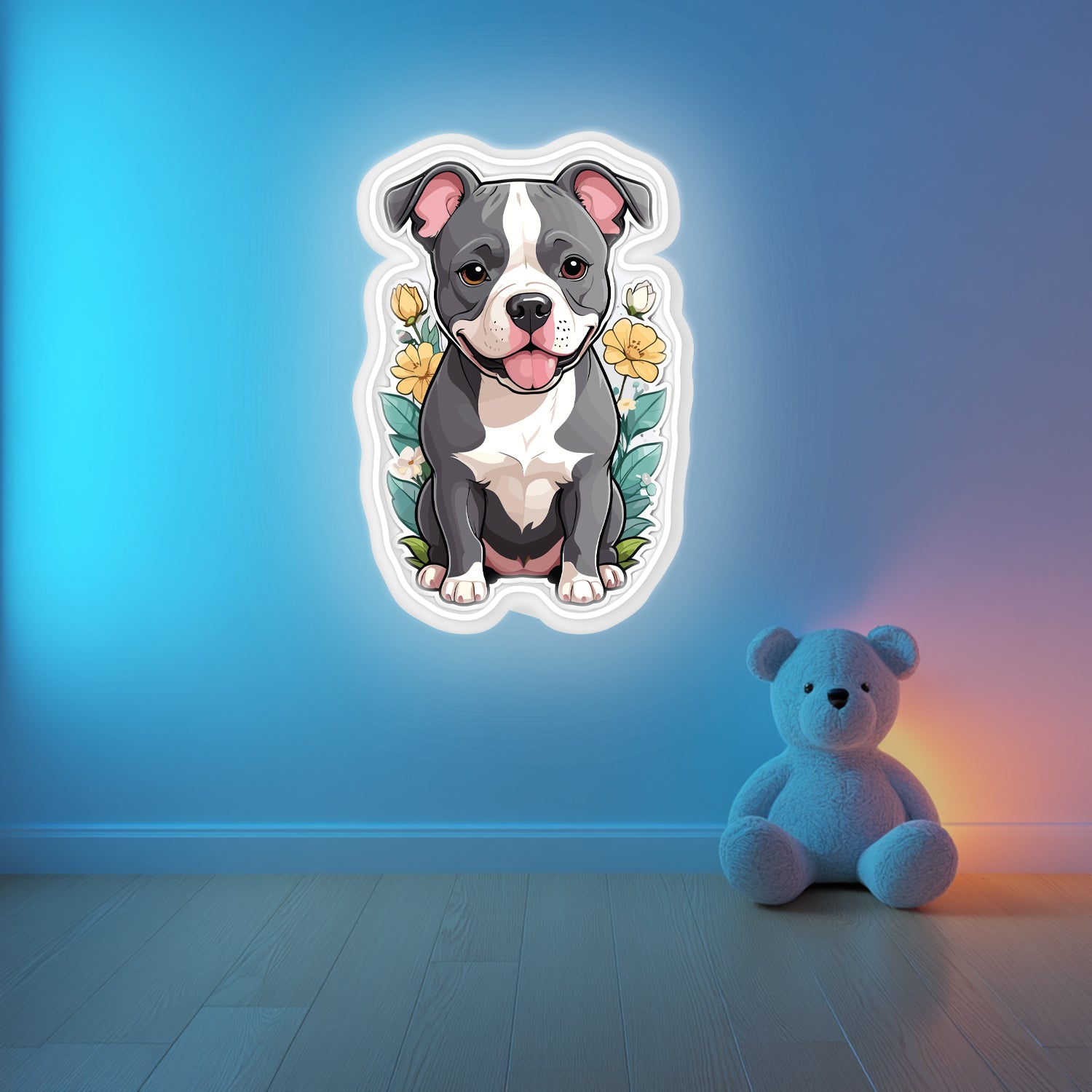 UV Printed Dog Neon Wall Art- LV0025