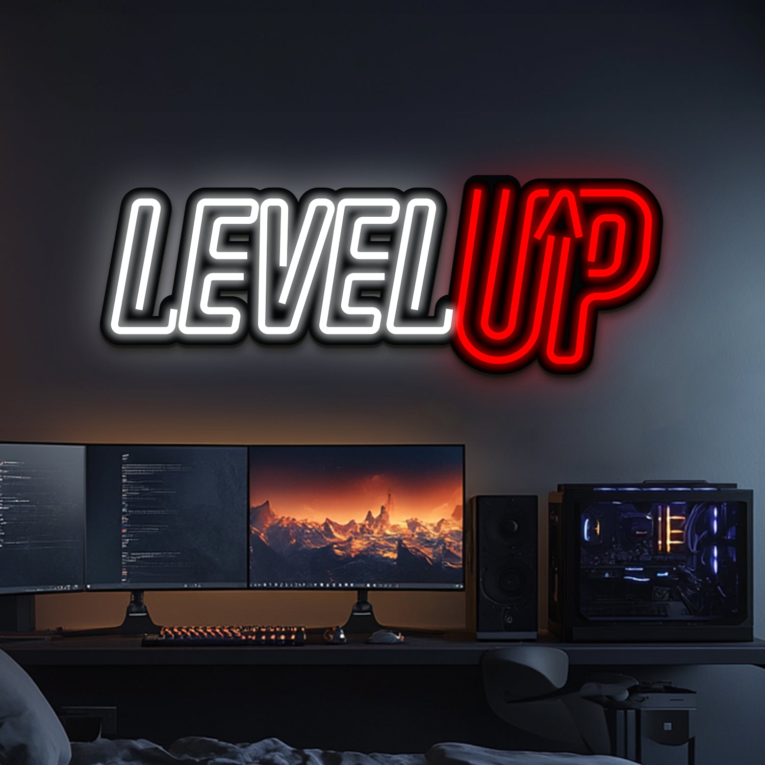 Level Up Metal Neon Wall Art- LN0085