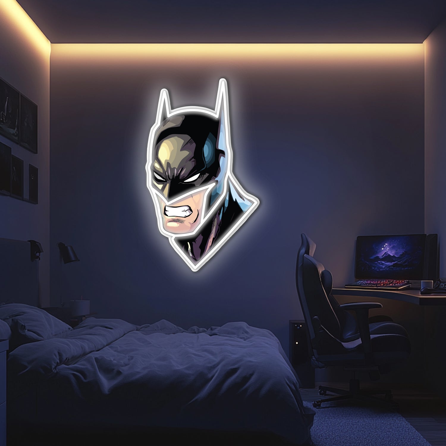 UV Printed Batman Neon Wall Art- LV0047