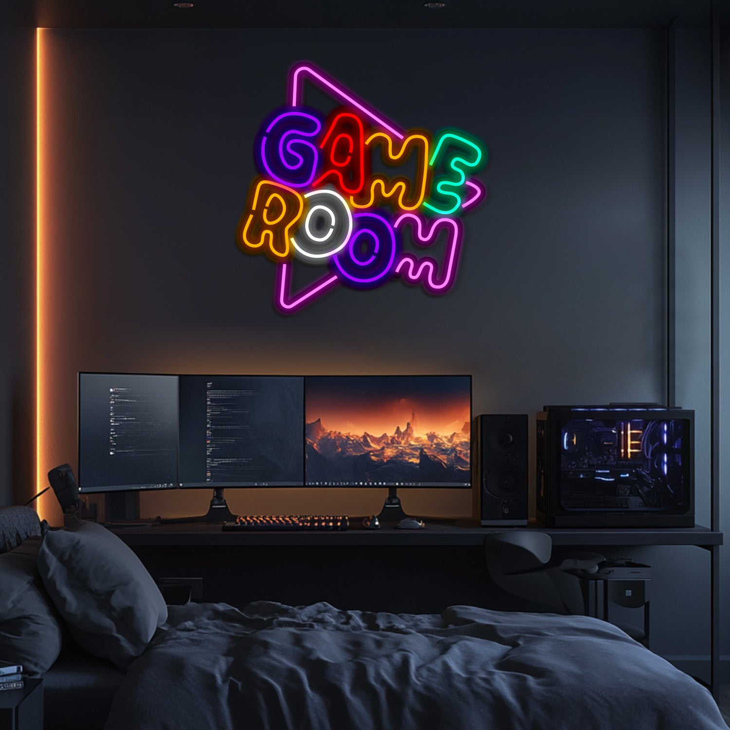 Gameroom Metal Neon Wall Art- LN0117