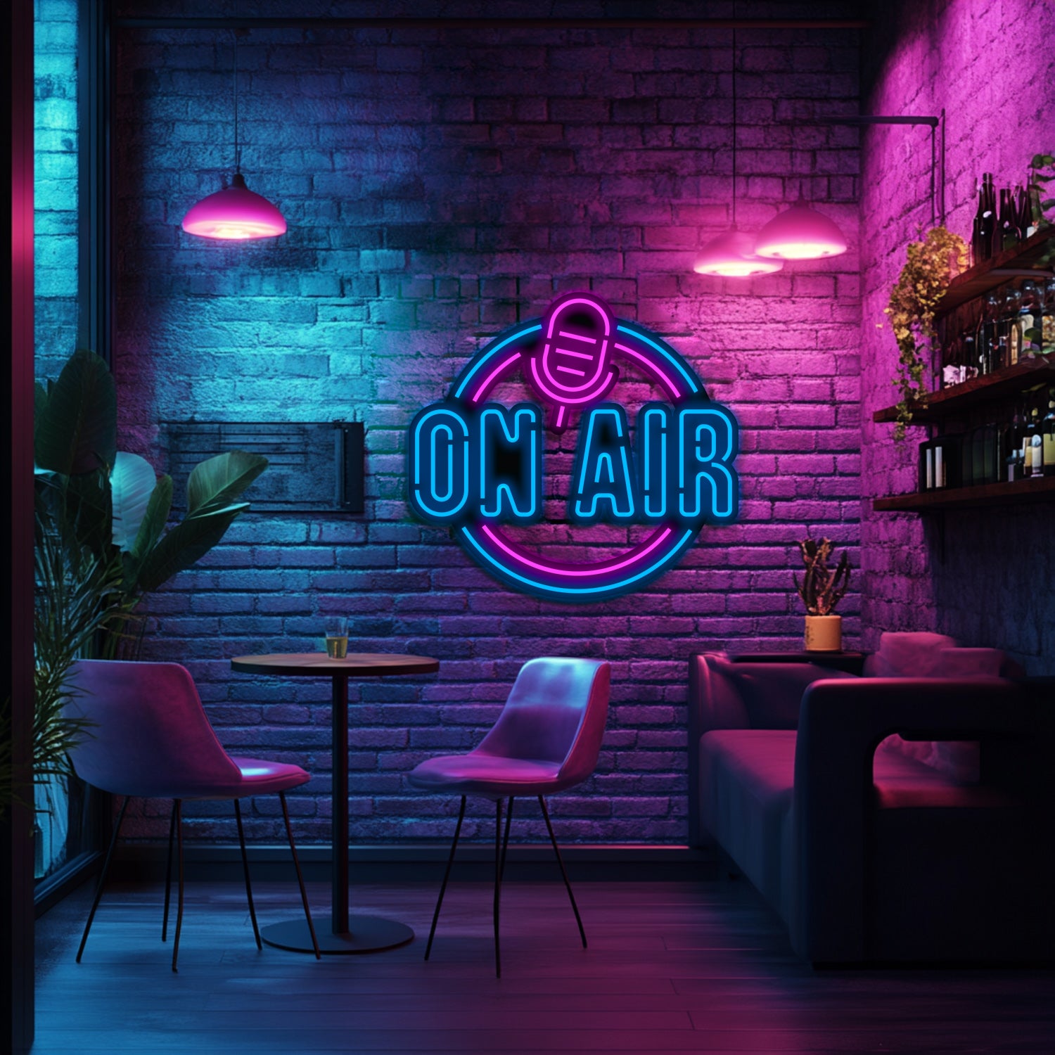 On Air Metal Neon Wall Art- LN0097