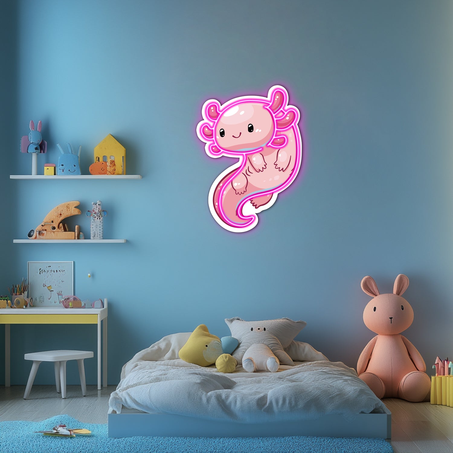 UV Printed Axelot Neon Wall Art- LV0062