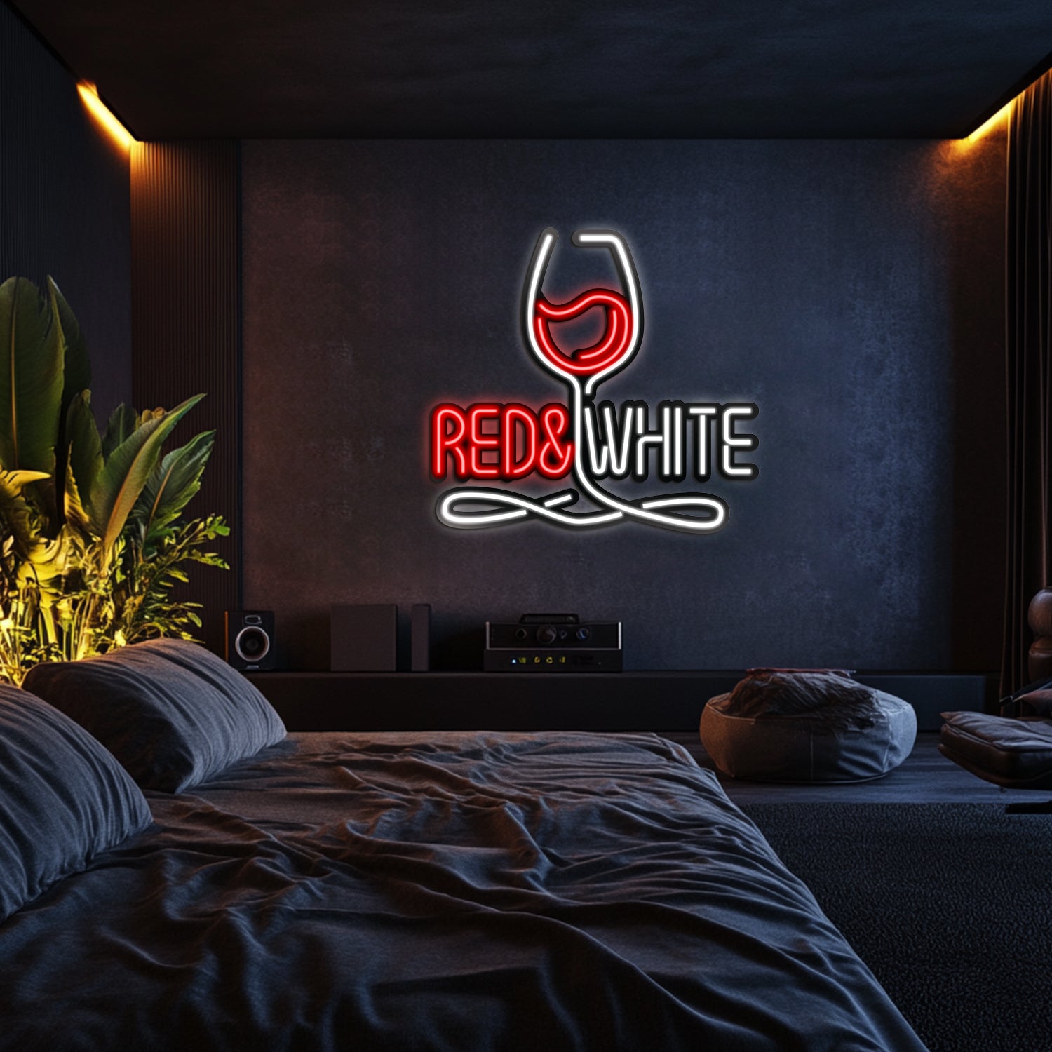 Wine Metal Neon Wall Art- LN0042