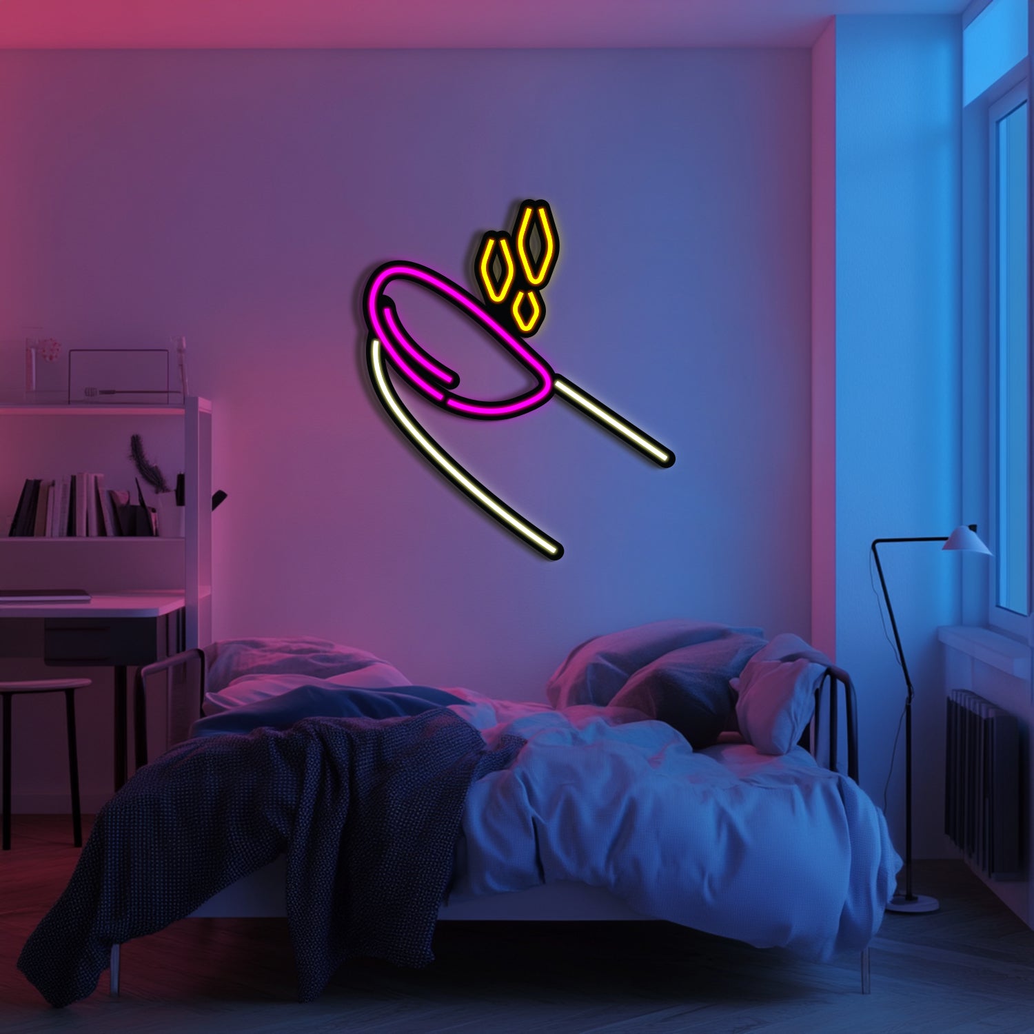 Nail Metal Neon Wall Art- LN0011