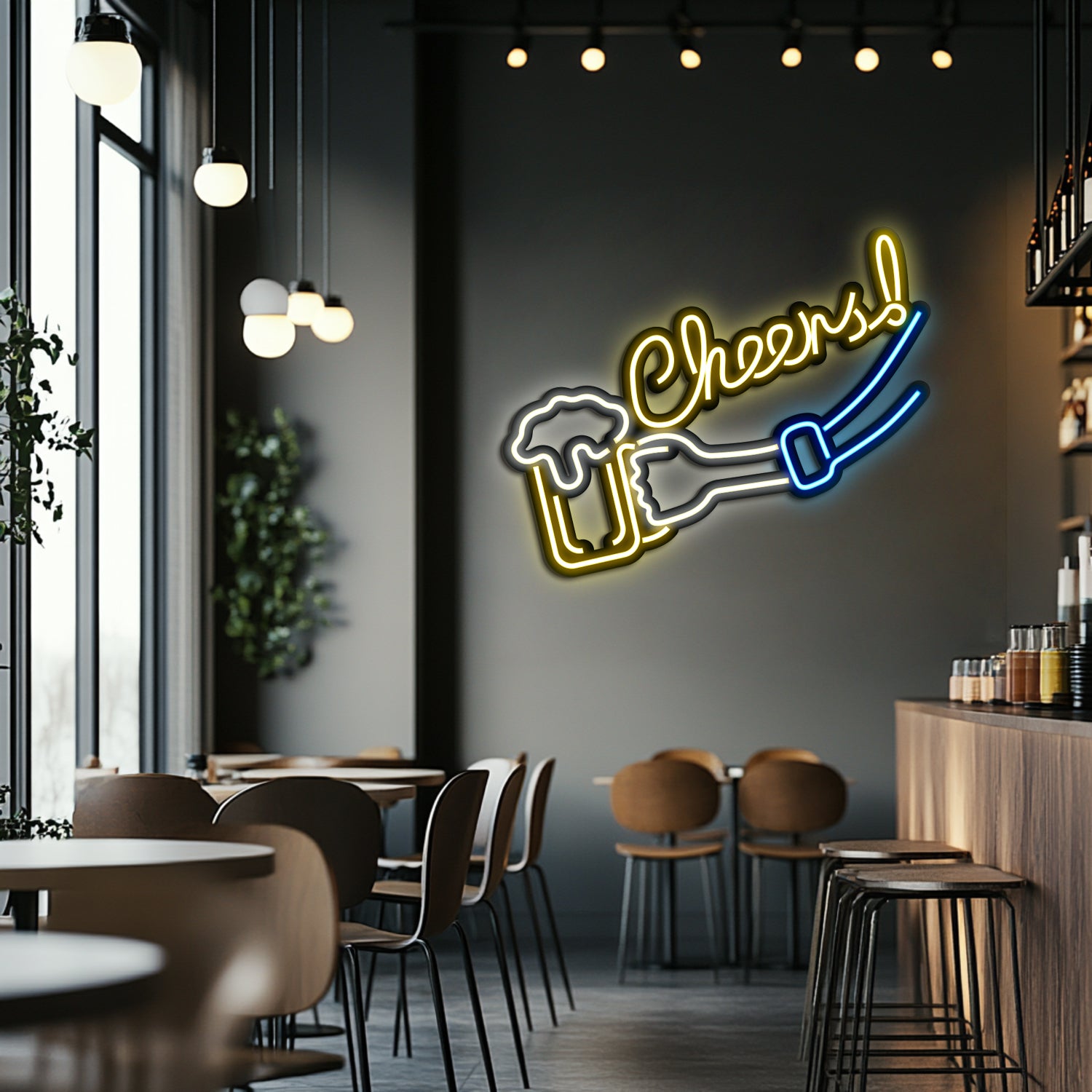 Cheers Metal Neon Wall Art- LN0029