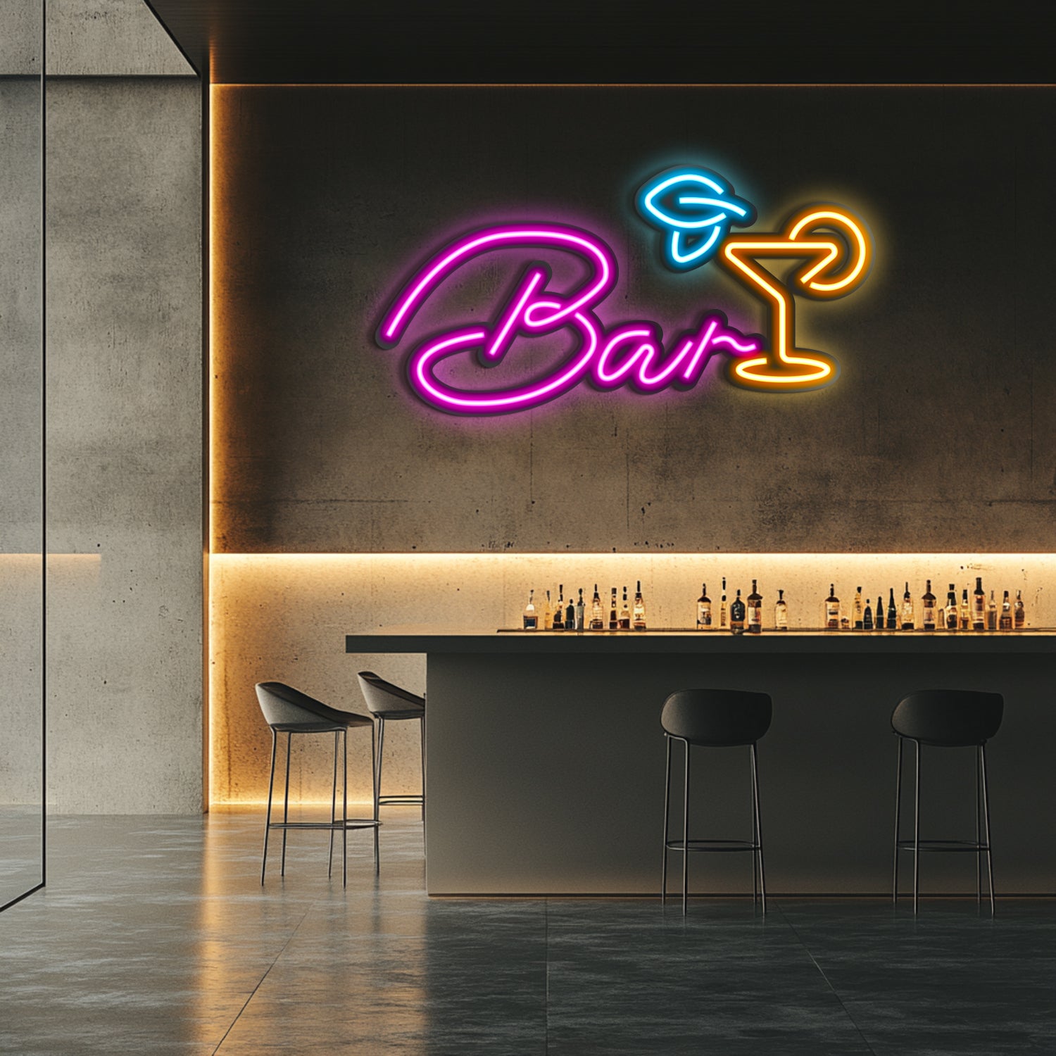 Bar Metal Neon Wall Art- LN0026