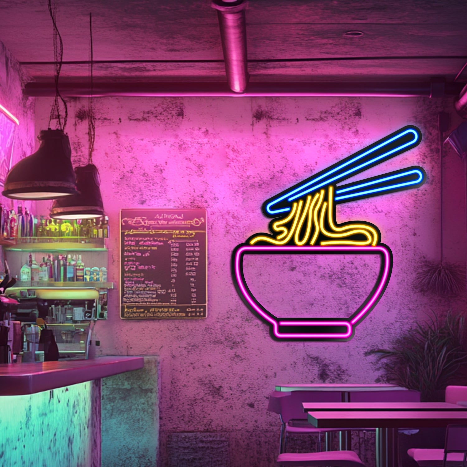 Ramen  Metal Neon Wall Art- LN0041