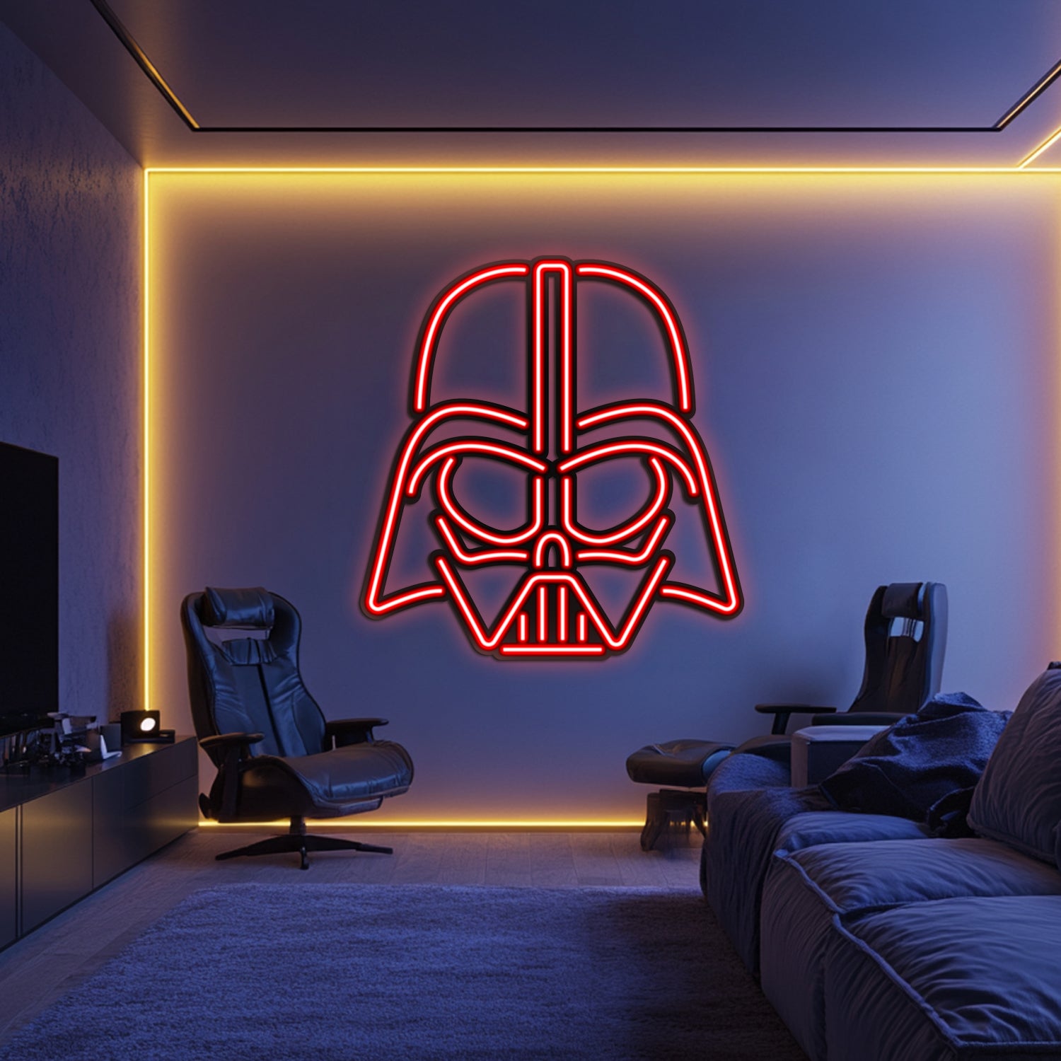 Dark Vader Metal Neon Wall Art- LN0080