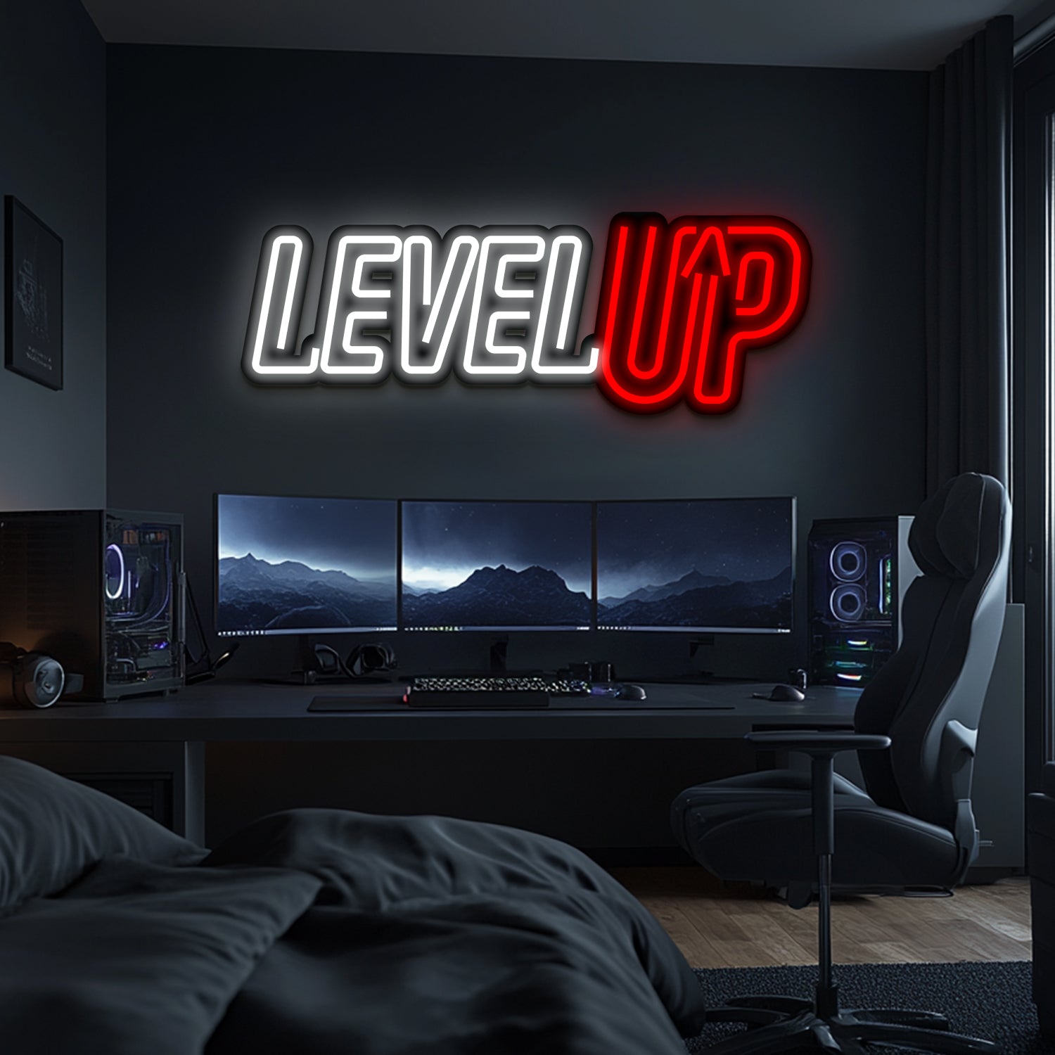 Level Up Metal Neon Wall Art- LN0085