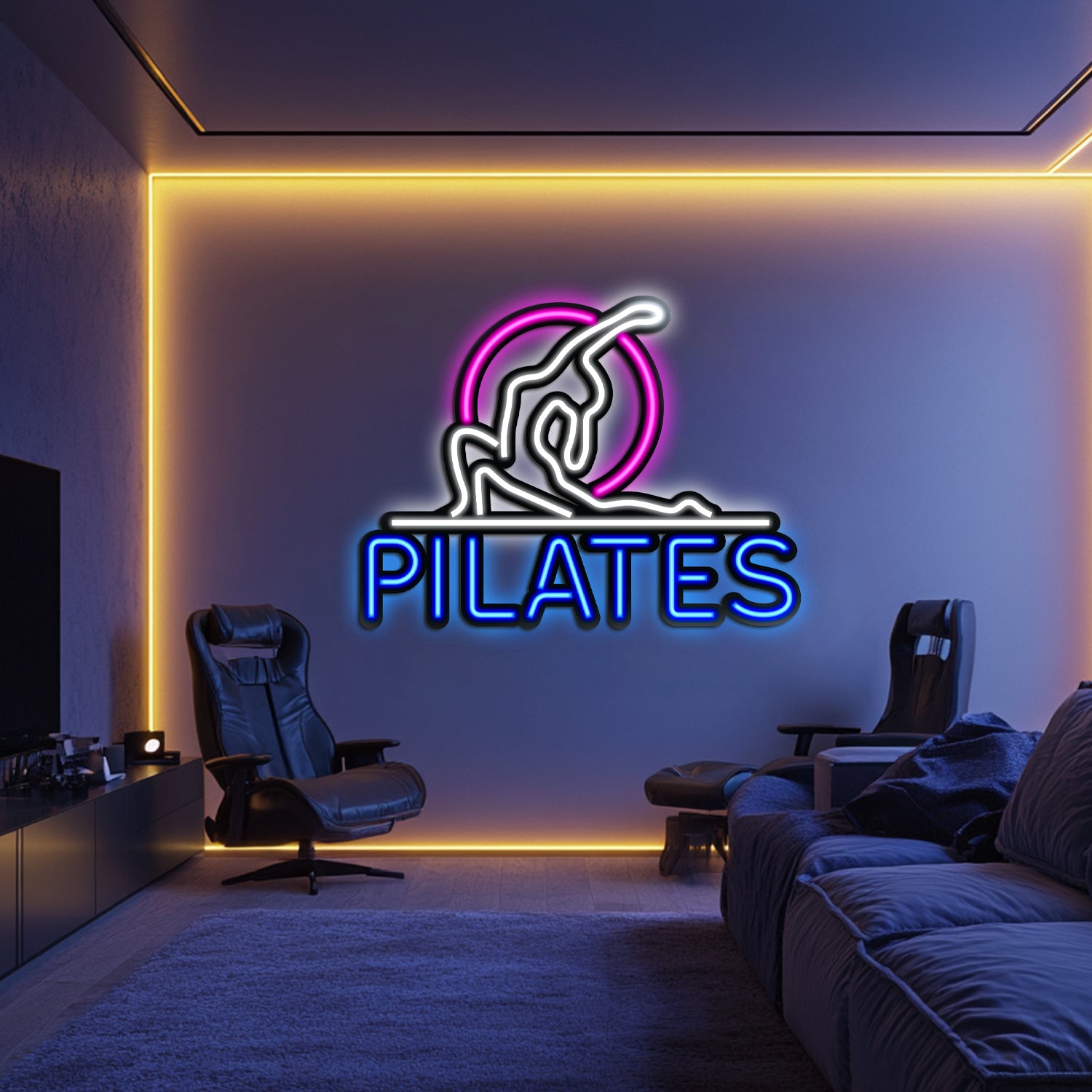 Pilates Metal Neon Wall Art- LN0078