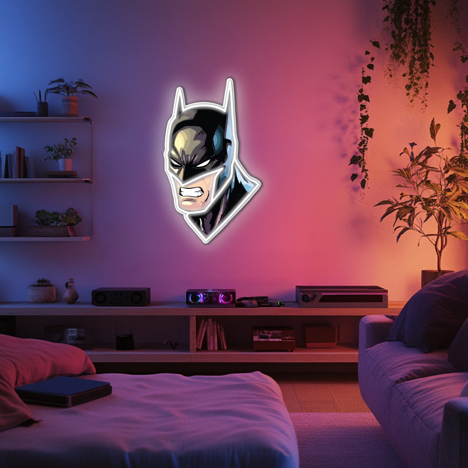 UV Printed Batman Neon Wall Art- LV0047