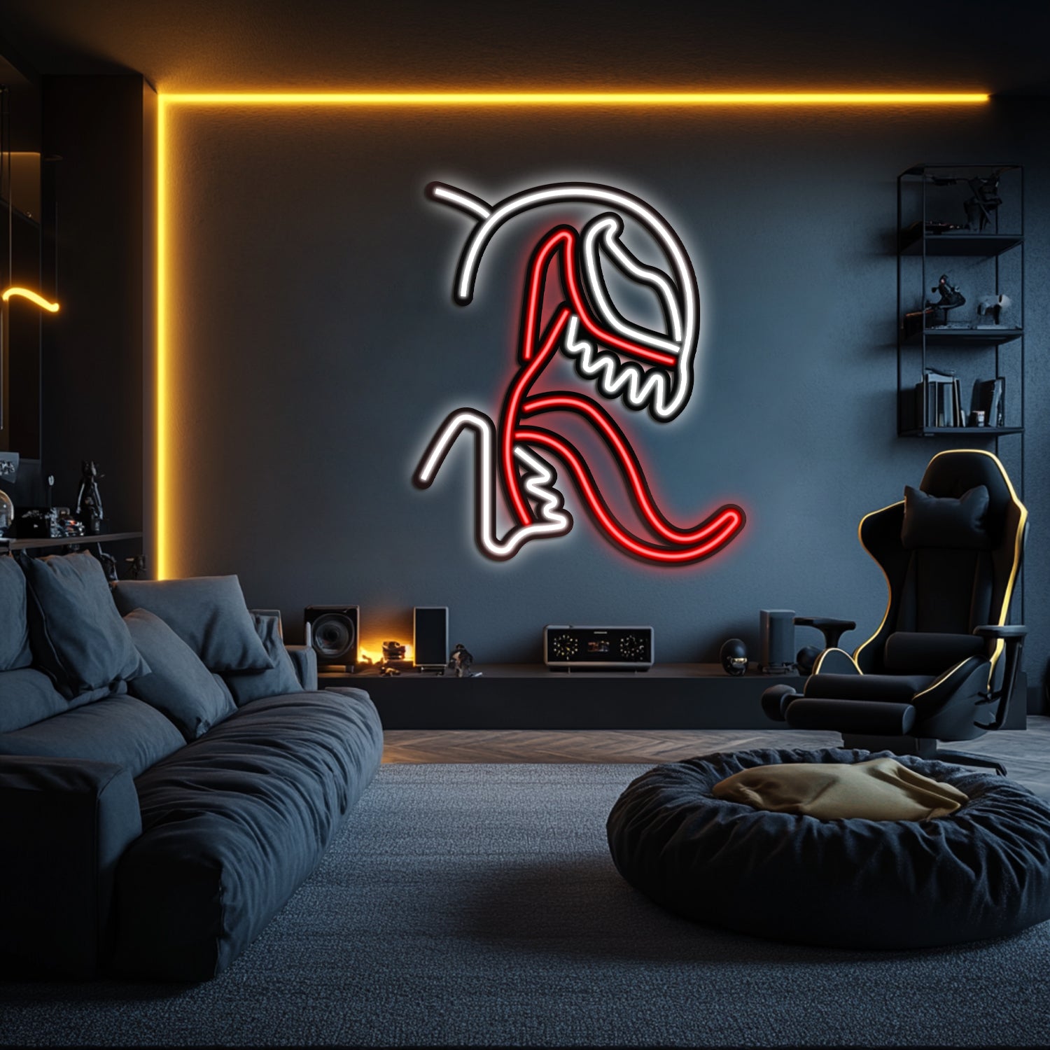 Venom Metal Neon Wall Art- LN0083