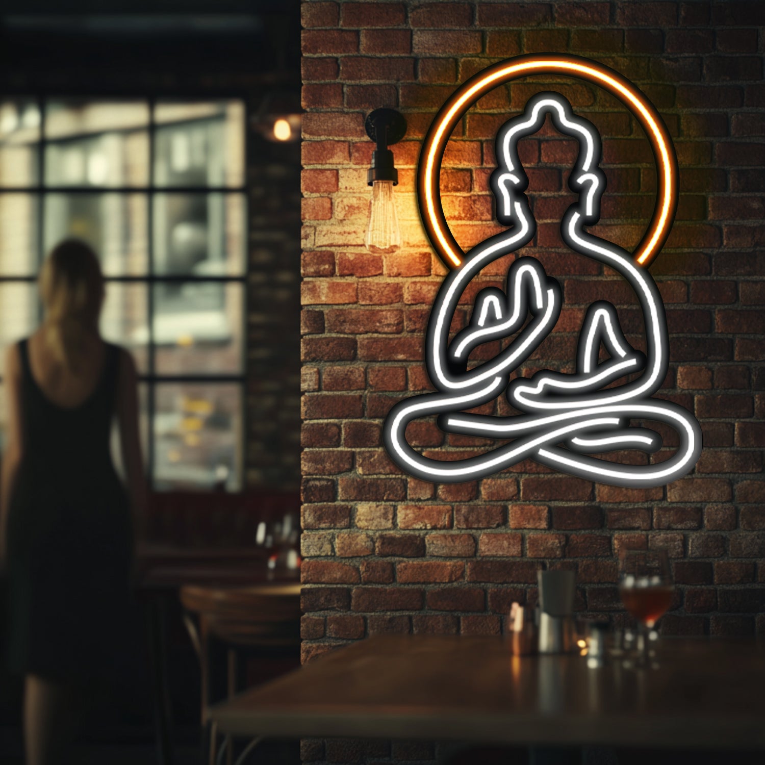 Buddha Metal Neon Wall Art- LN0003