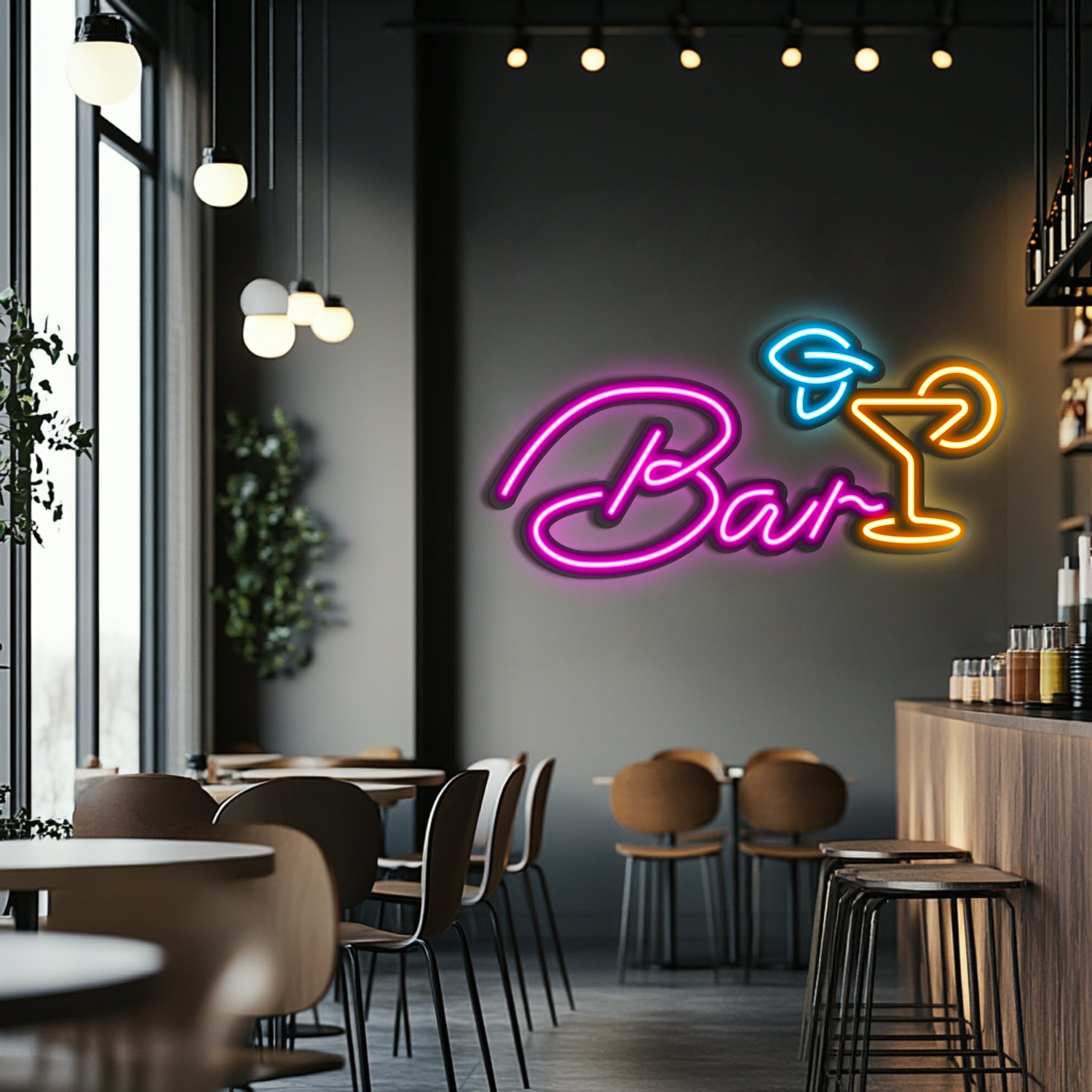 Bar Metal Neon Wall Art- LN0026