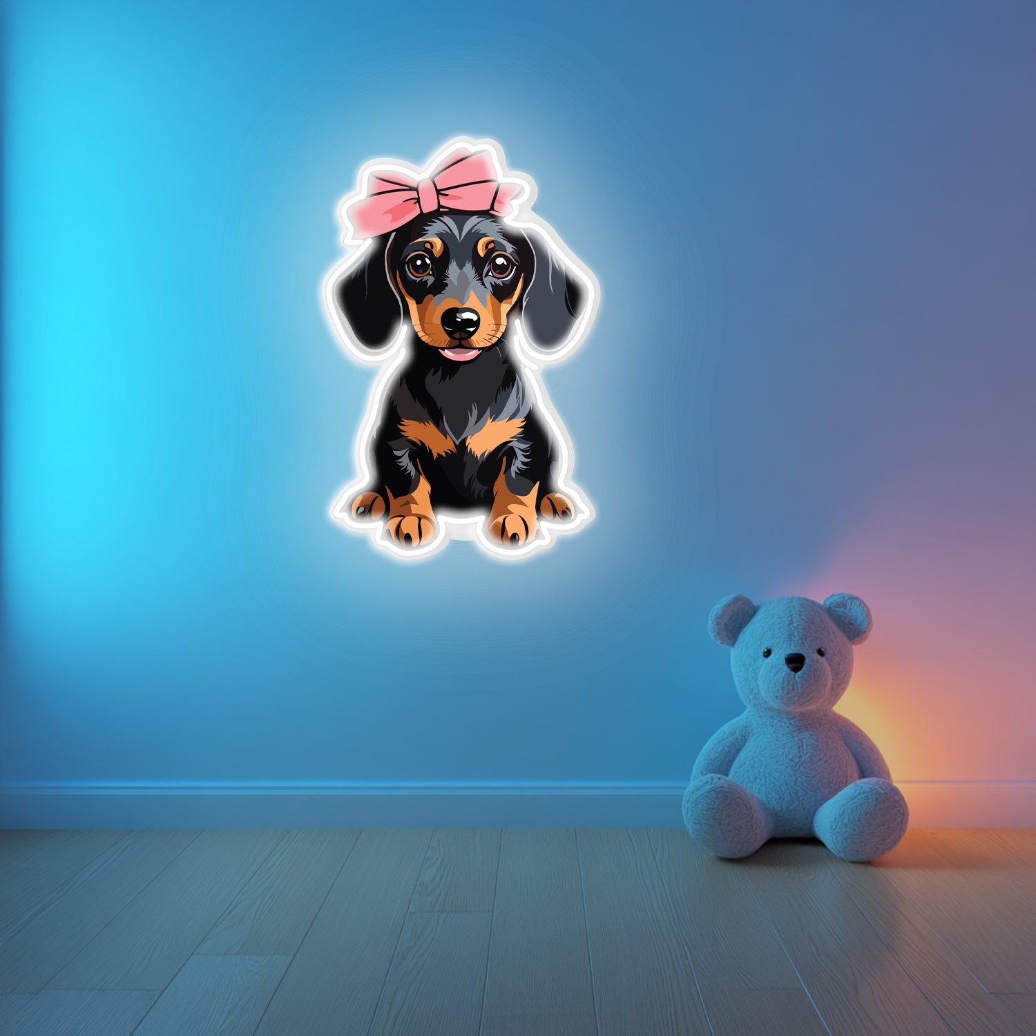 UV Printed Dog Neon Wall Art- LV0024