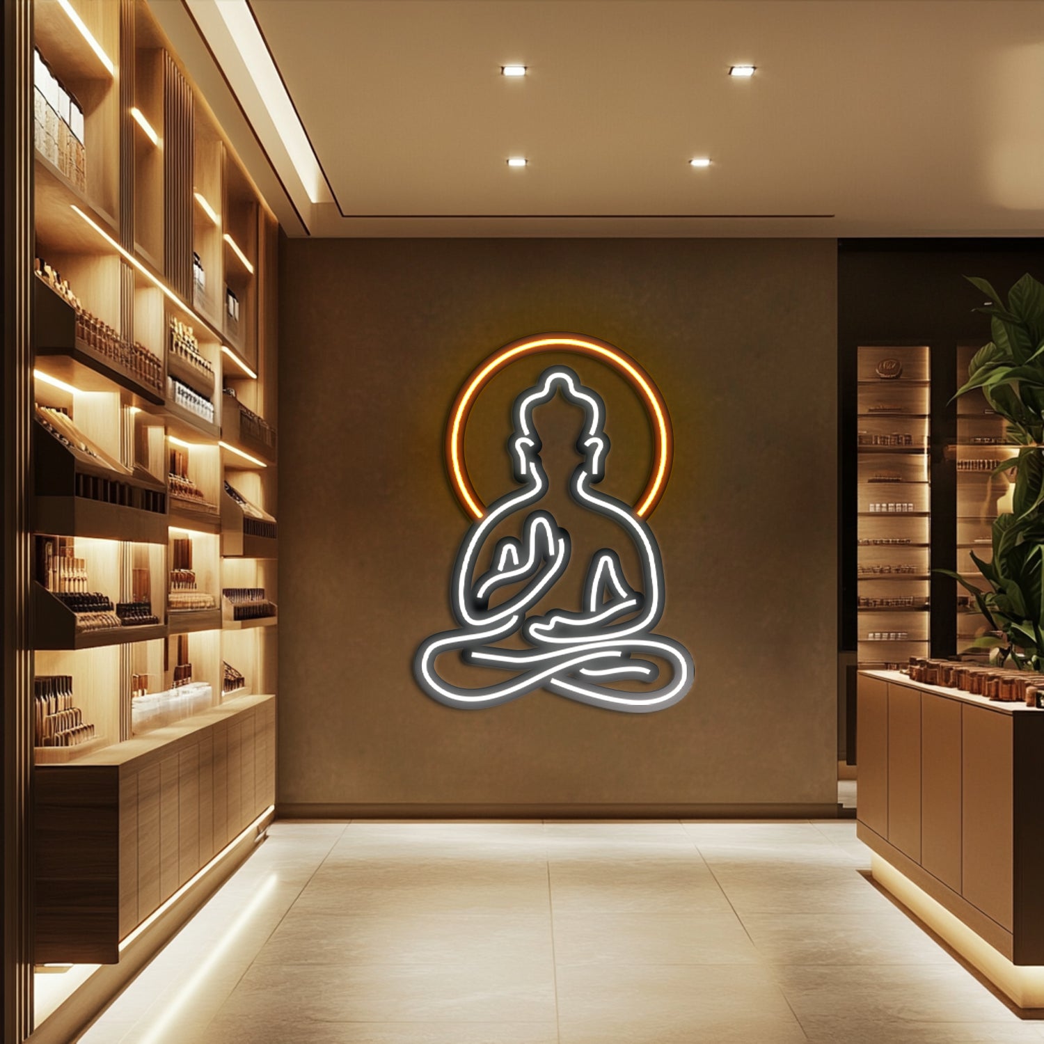 Buddha Metal Neon Wall Art- LN0003