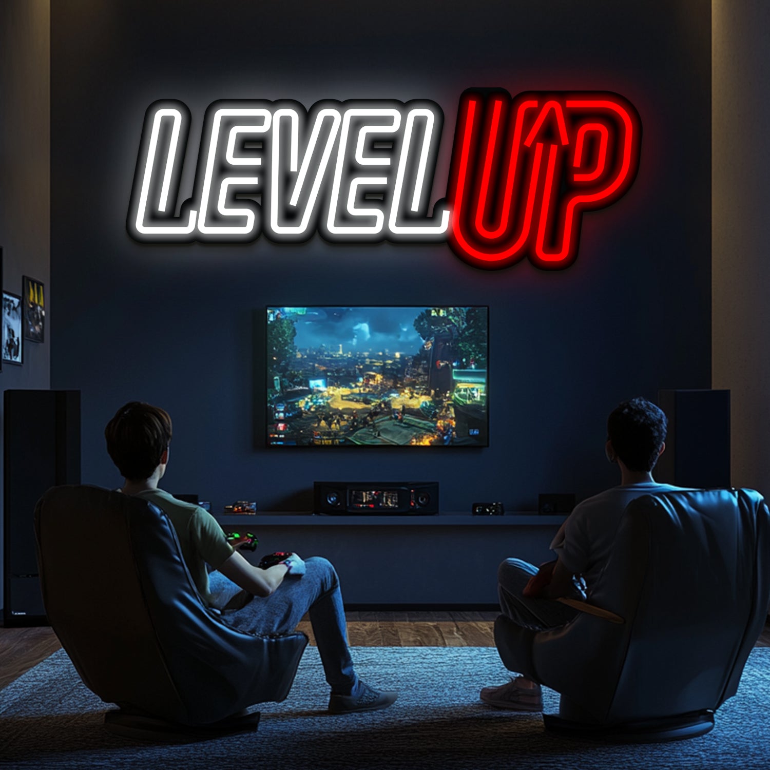 Level Up Metal Neon Wall Art- LN0085