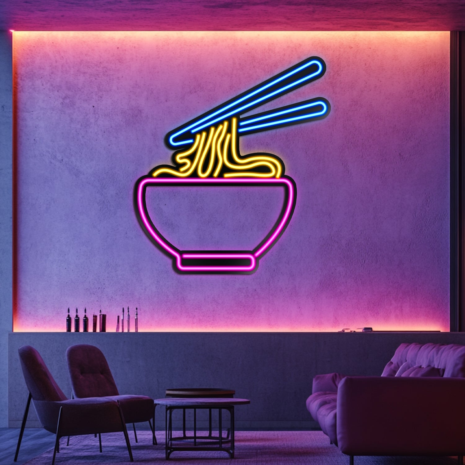 Ramen  Metal Neon Wall Art- LN0041