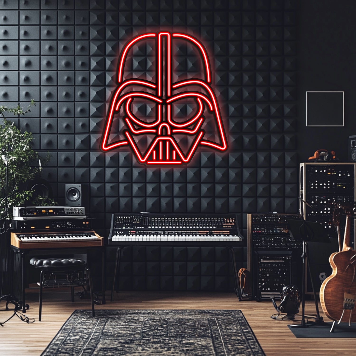 Dark Vader Metal Neon Wall Art- LN0080