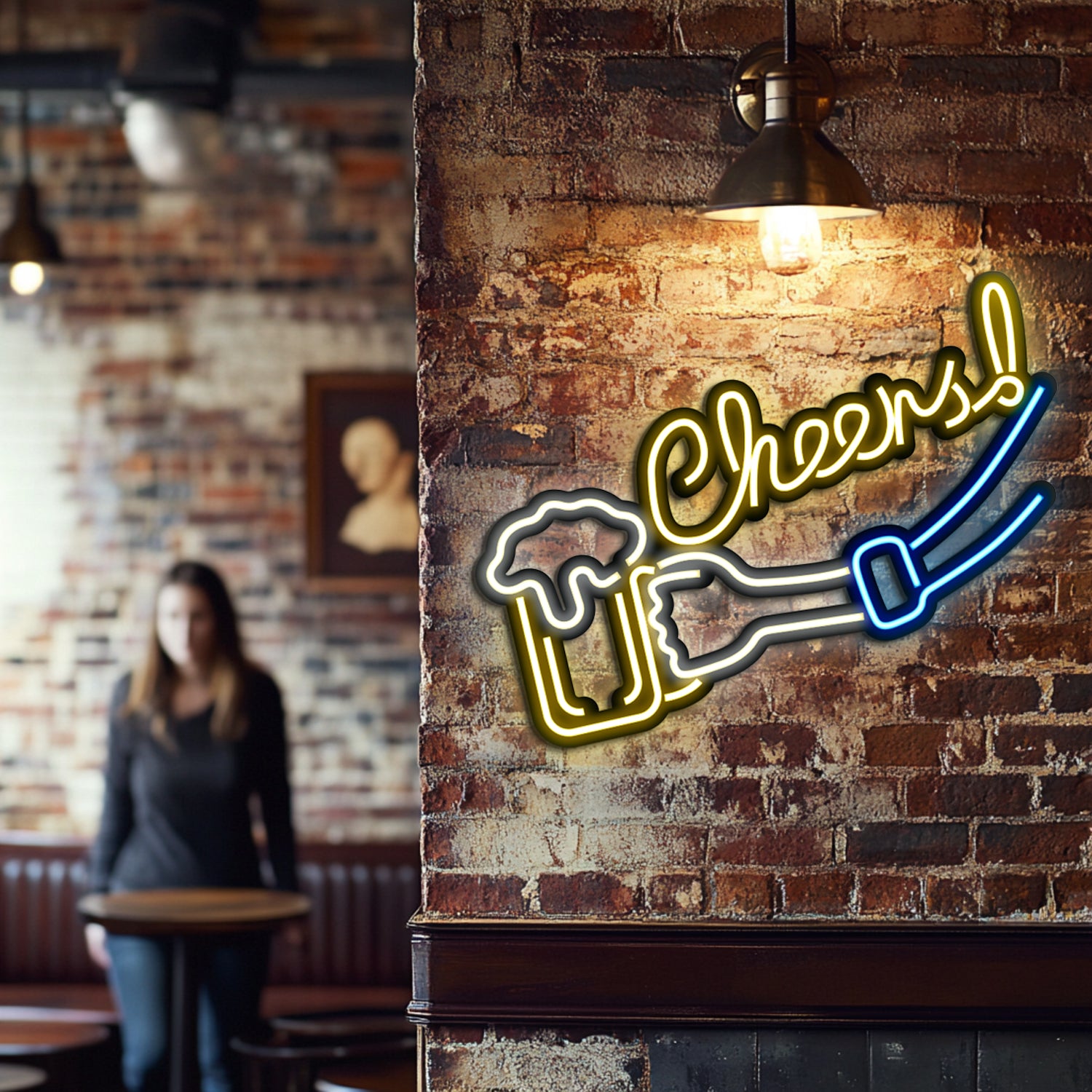 Cheers Metal Neon Wall Art- LN0029