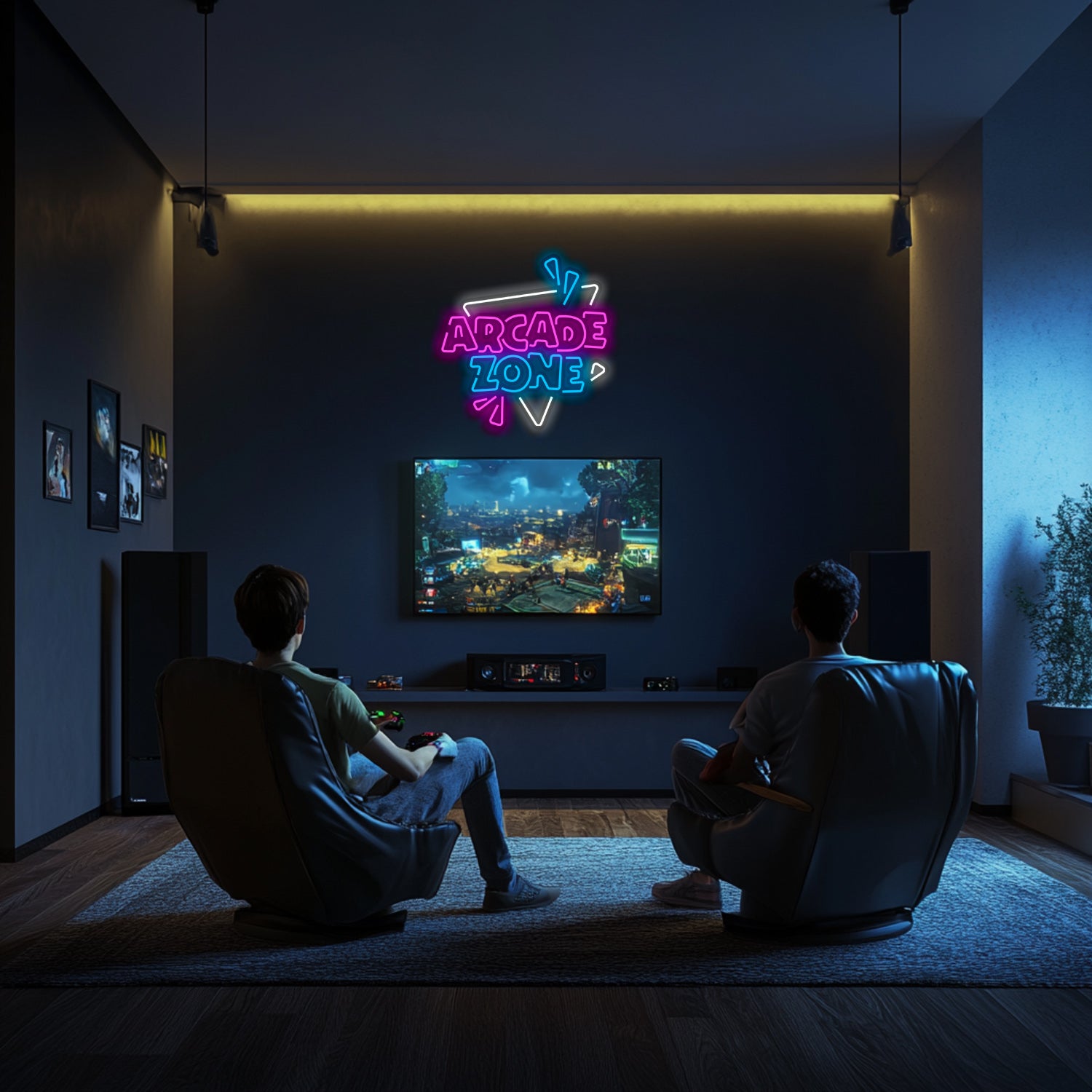 Arcade Zone Metal Neon Wall Art- LN0115