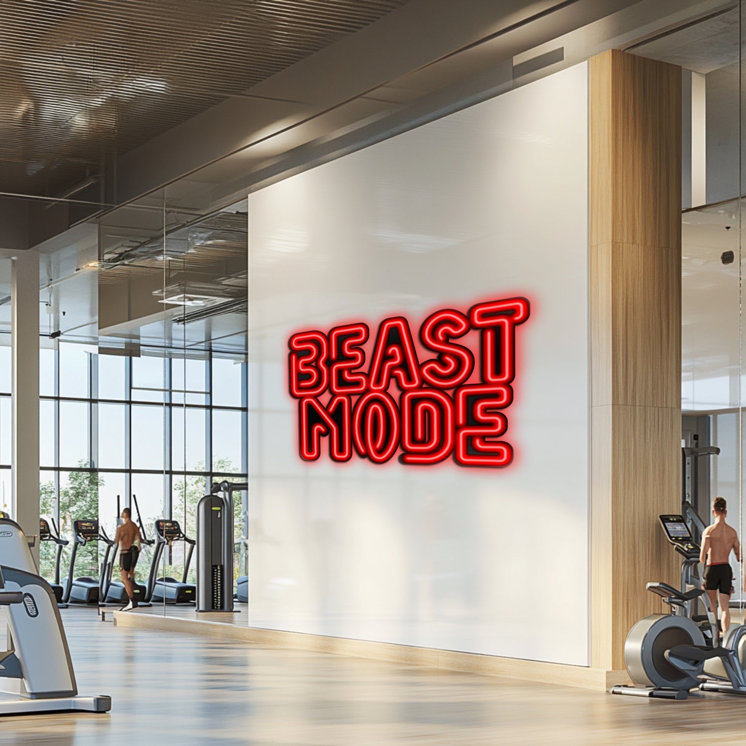 Beast Mode Metal Neon Wall Art- LN0070