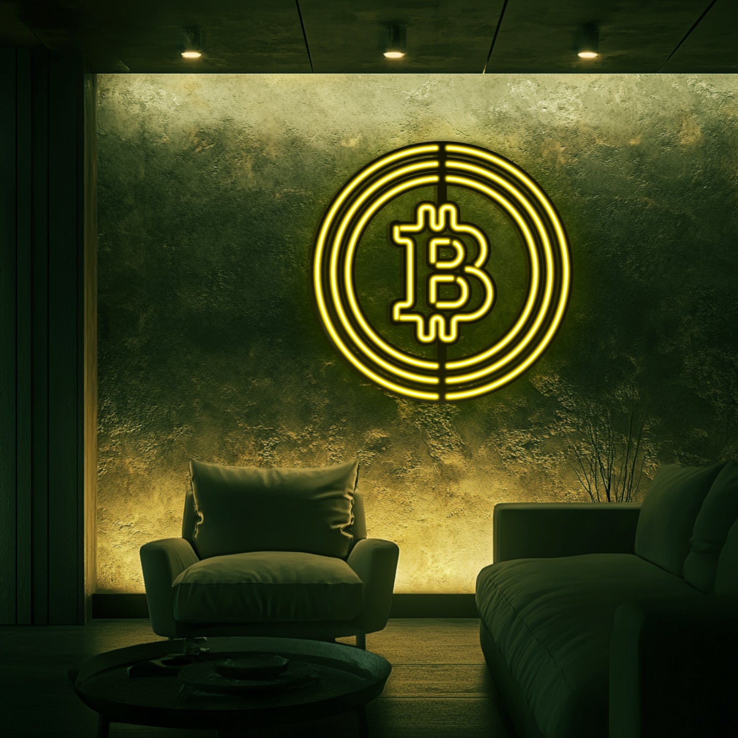 Bitcoin Metal Neon Wall Art- LN0001