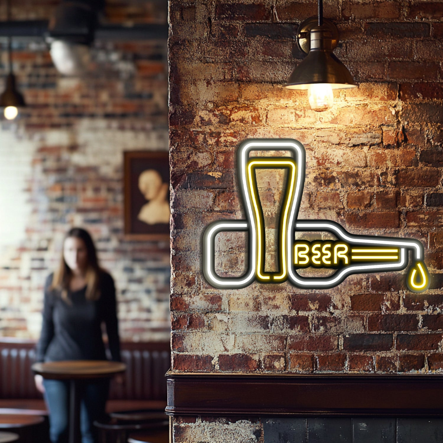 Beer Metal Neon Wall Art- LN0027