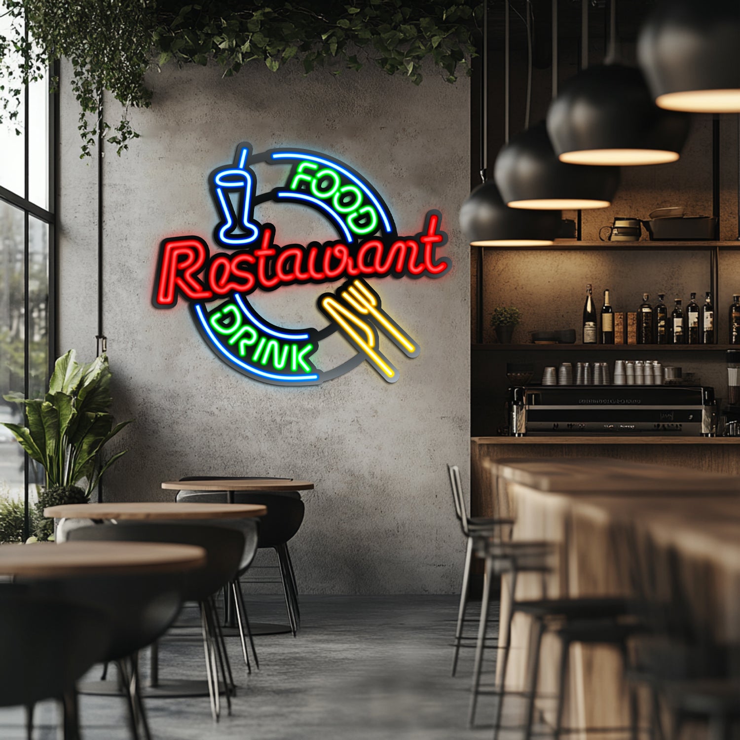 Restaurant Metal Neon Wall Art- LN0043