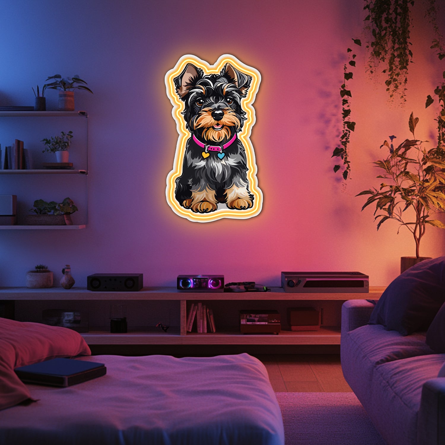 UV Printed Dog Neon Wall Art- LV0083