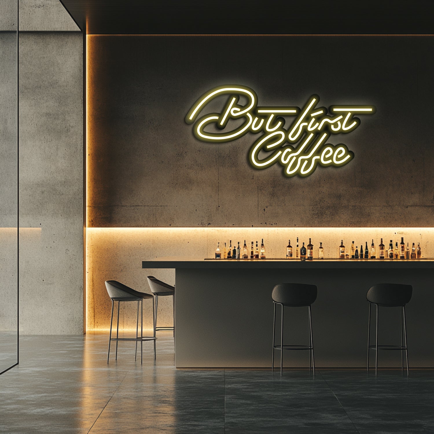 Coffee Lovers Metal Neon Wall Art- LN0028