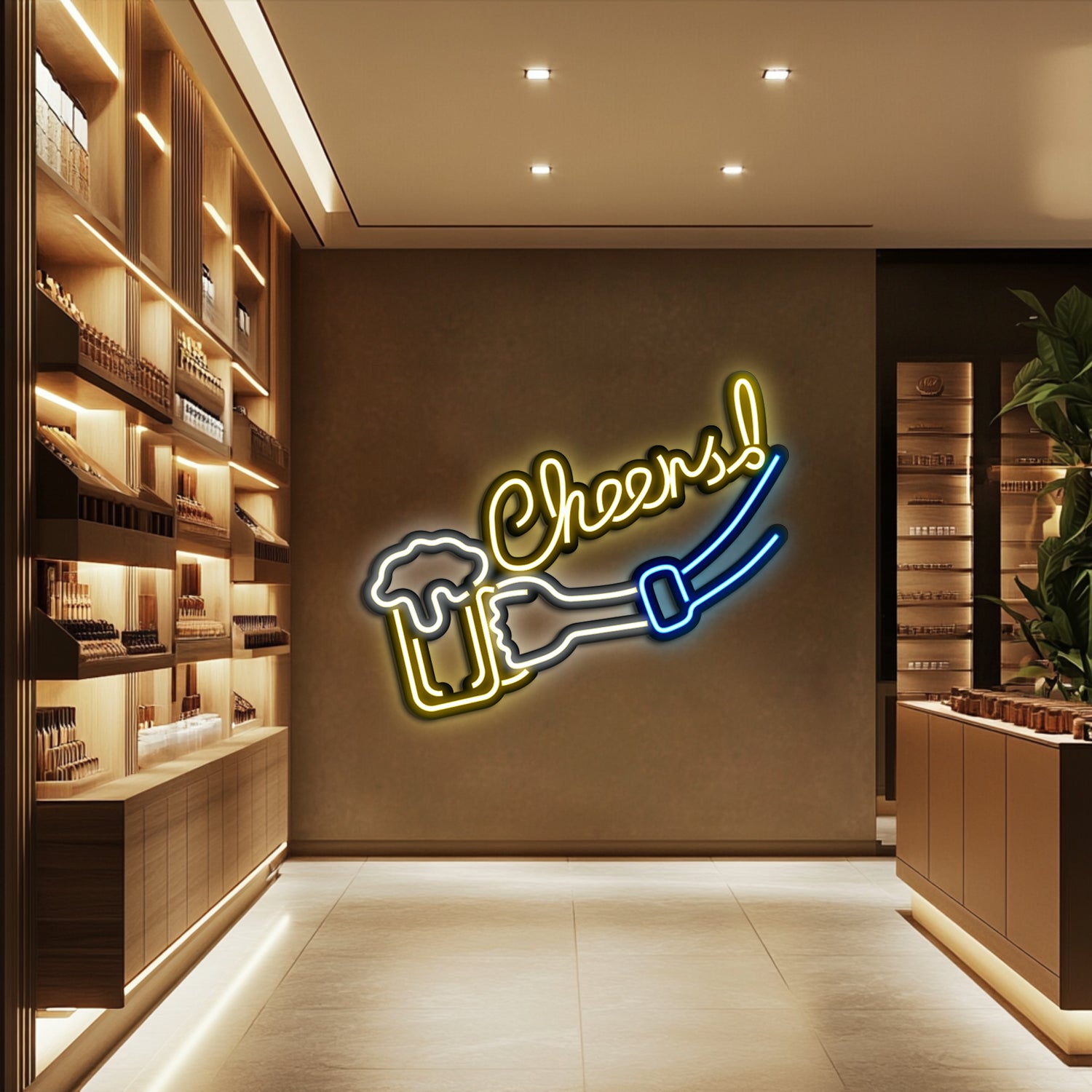 Cheers Metal Neon Wall Art- LN0029